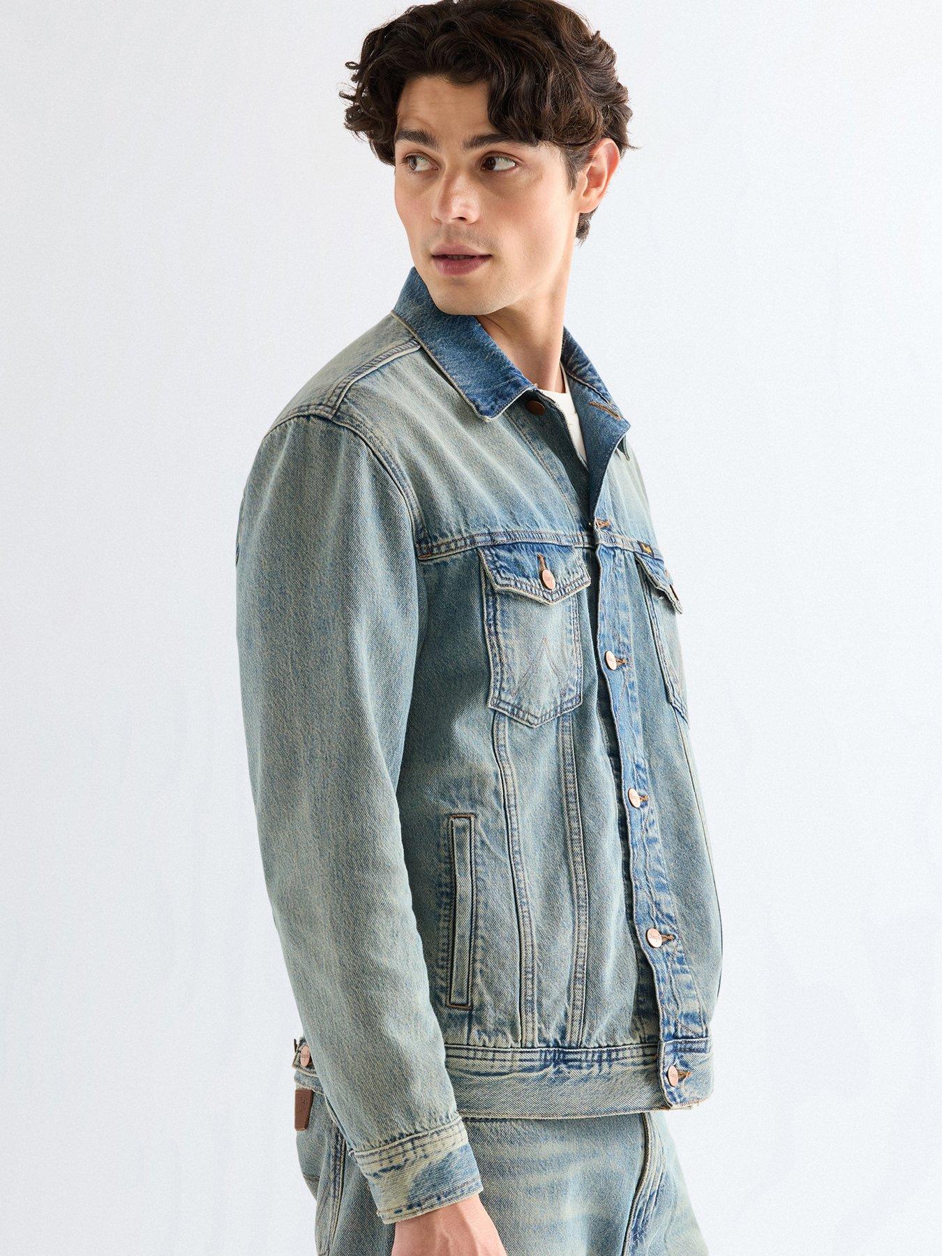 Image 5 of 6 of Wrangler Anti Fit Denim Jacket - Blue