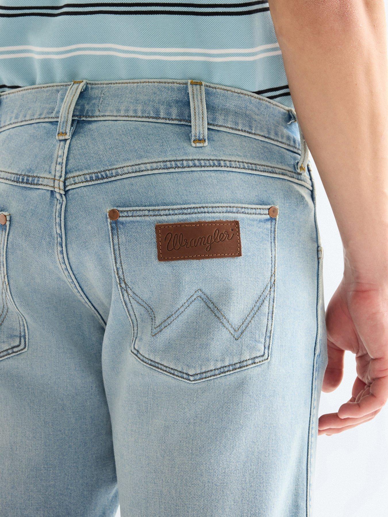 Image 3 of 5 of Wrangler Colton Denim Shorts - Light Blue