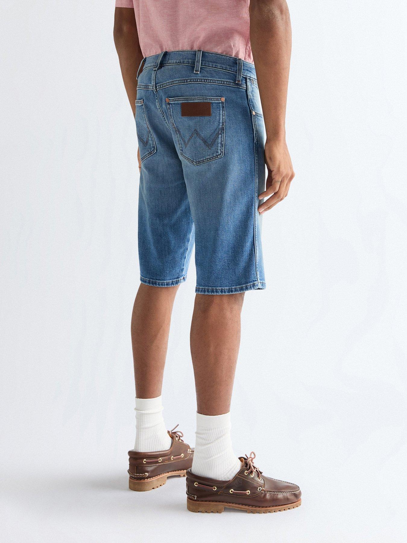 Image 2 of 5 of Wrangler Colton Denim Shorts - Blue