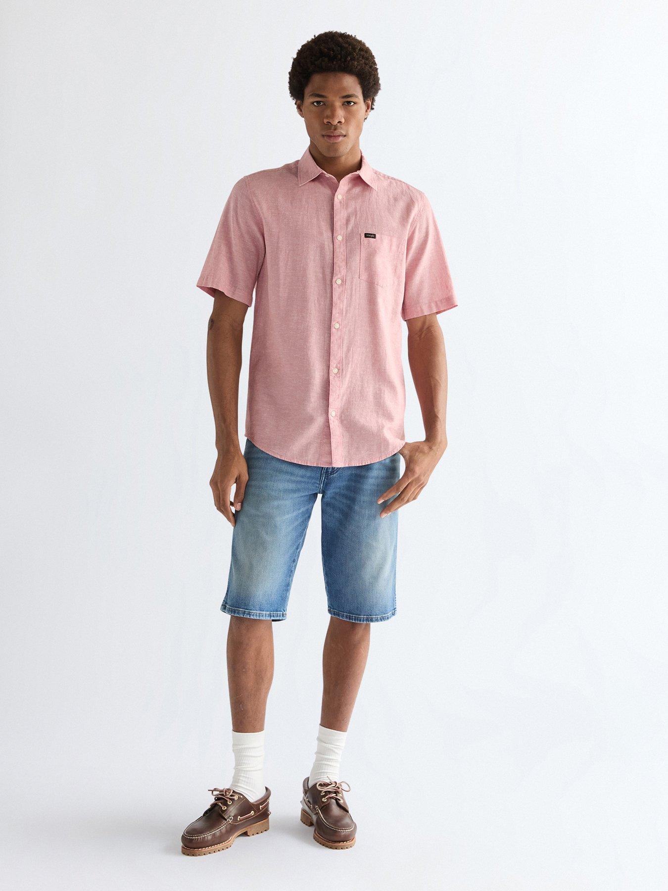 Image 3 of 5 of Wrangler Colton Denim Shorts - Blue