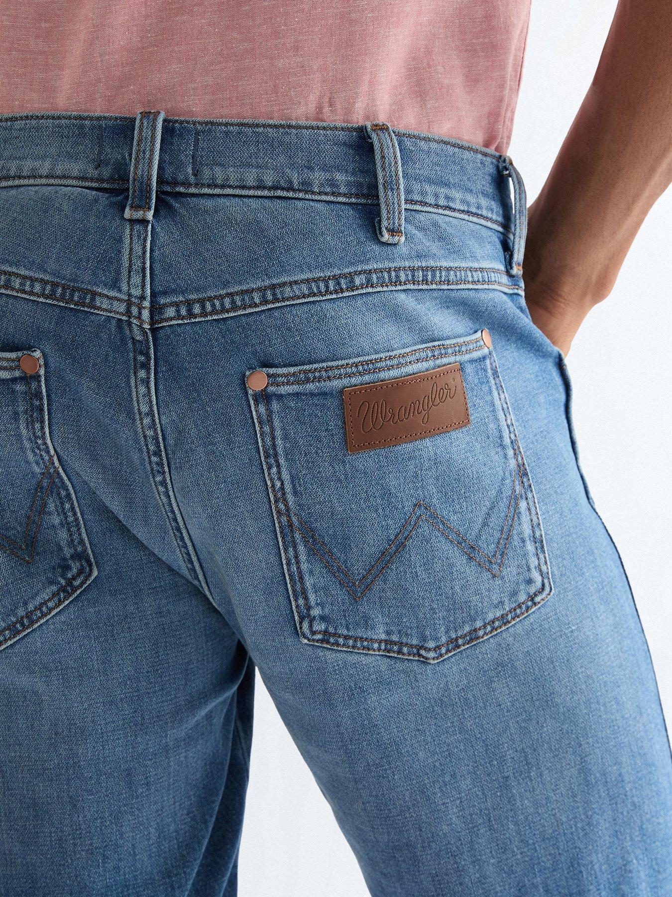 Image 4 of 5 of Wrangler Colton Denim Shorts - Blue