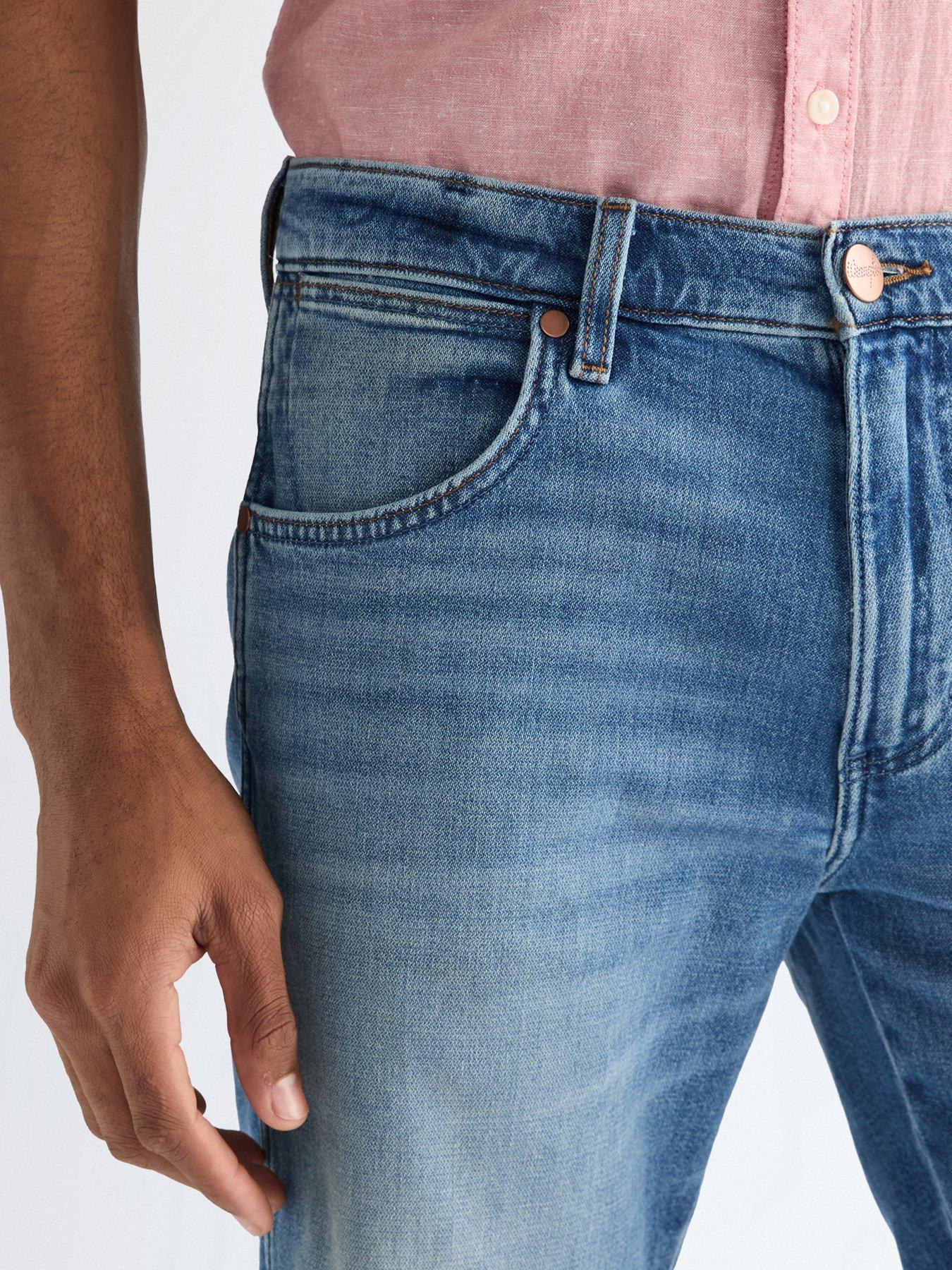 Image 5 of 5 of Wrangler Colton Denim Shorts - Blue