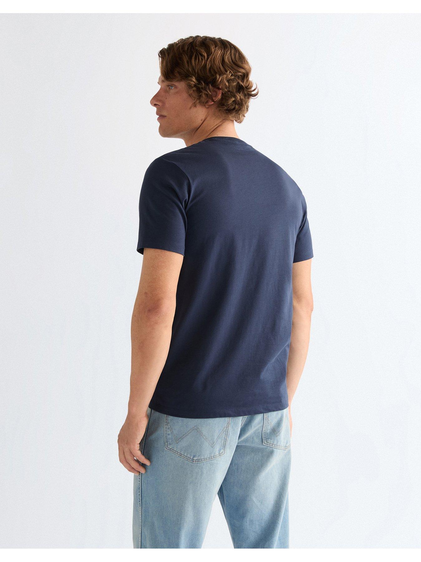 Image 2 of 6 of Wrangler Embroidered T-Shirt - Navy