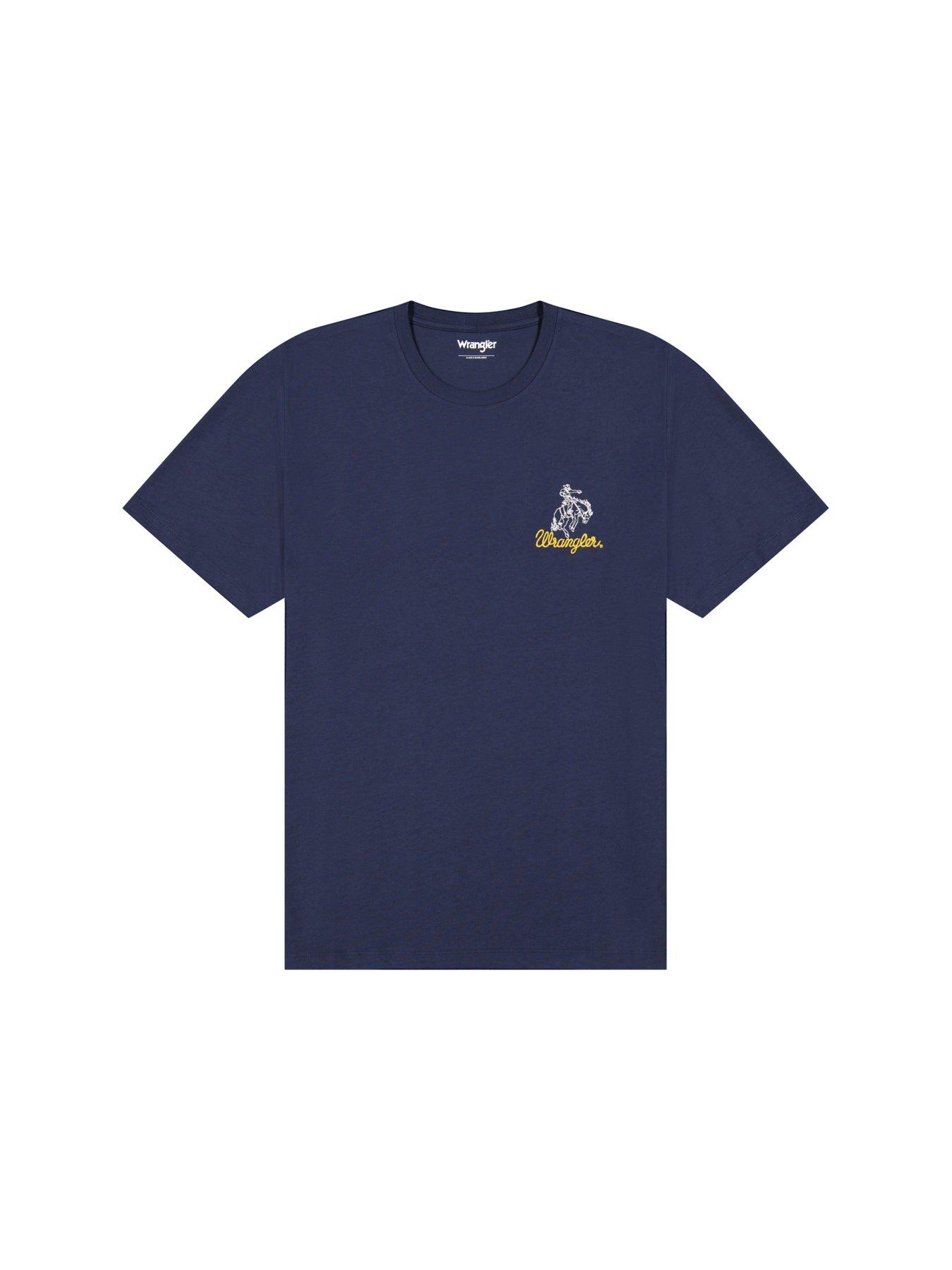 Image 6 of 6 of Wrangler Embroidered T-Shirt - Navy