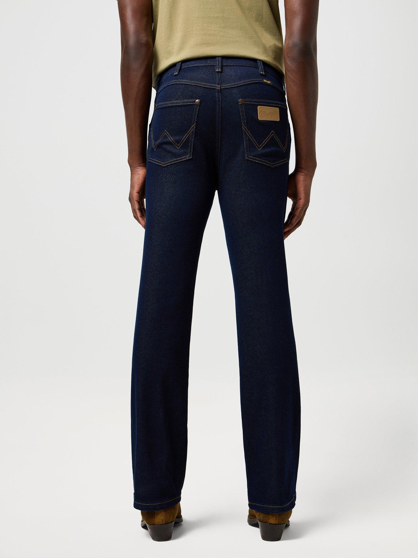 Image 2 of 6 of Wrangler Wrancher Regular Bootcut Jeans - Dark Blue