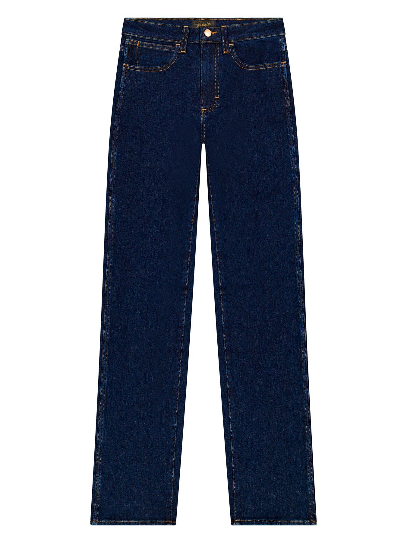 Image 6 of 6 of Wrangler Wrancher Regular Bootcut Jeans - Dark Blue