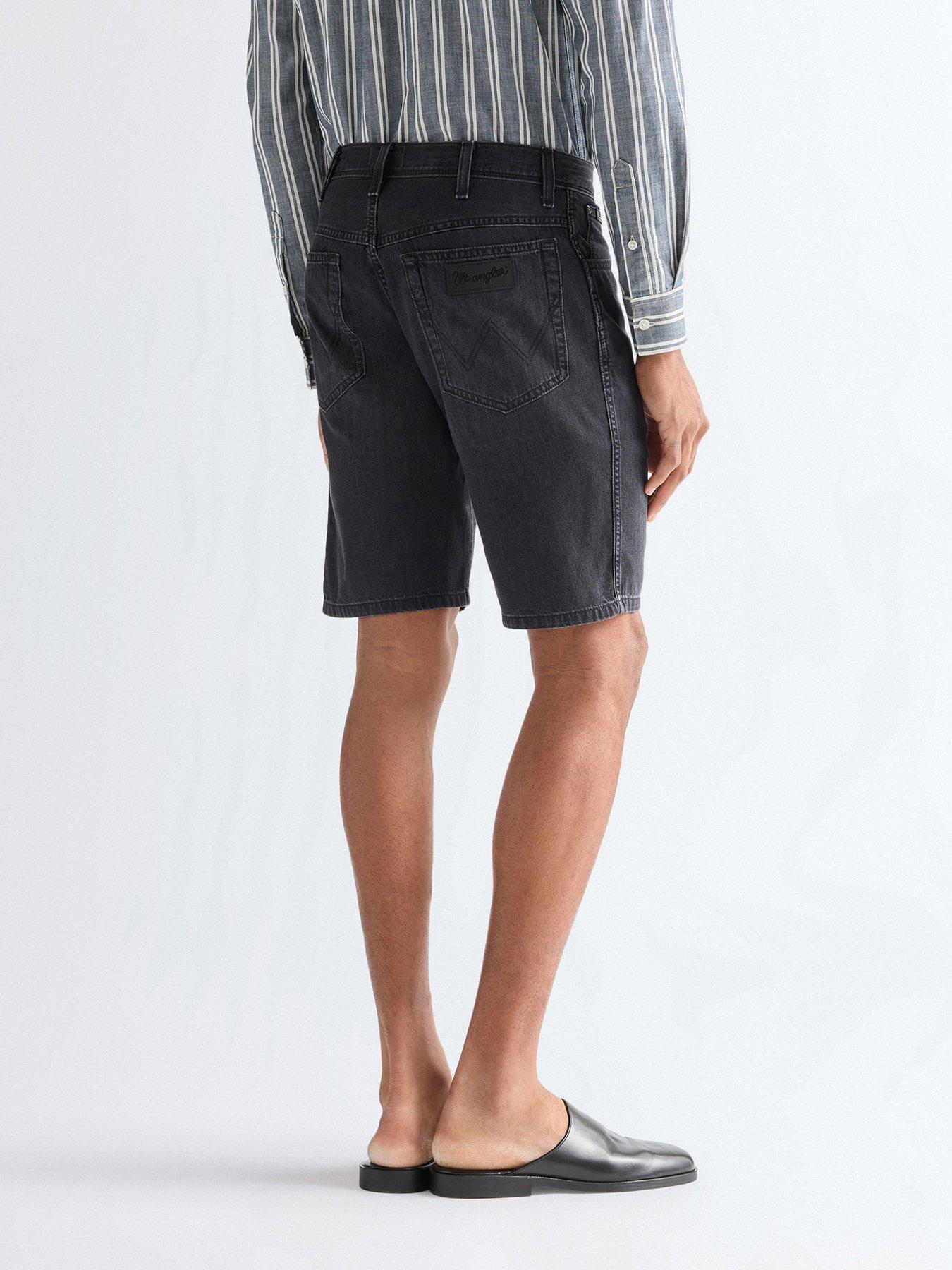 Image 2 of 5 of Wrangler Texas Denim Shorts - Black