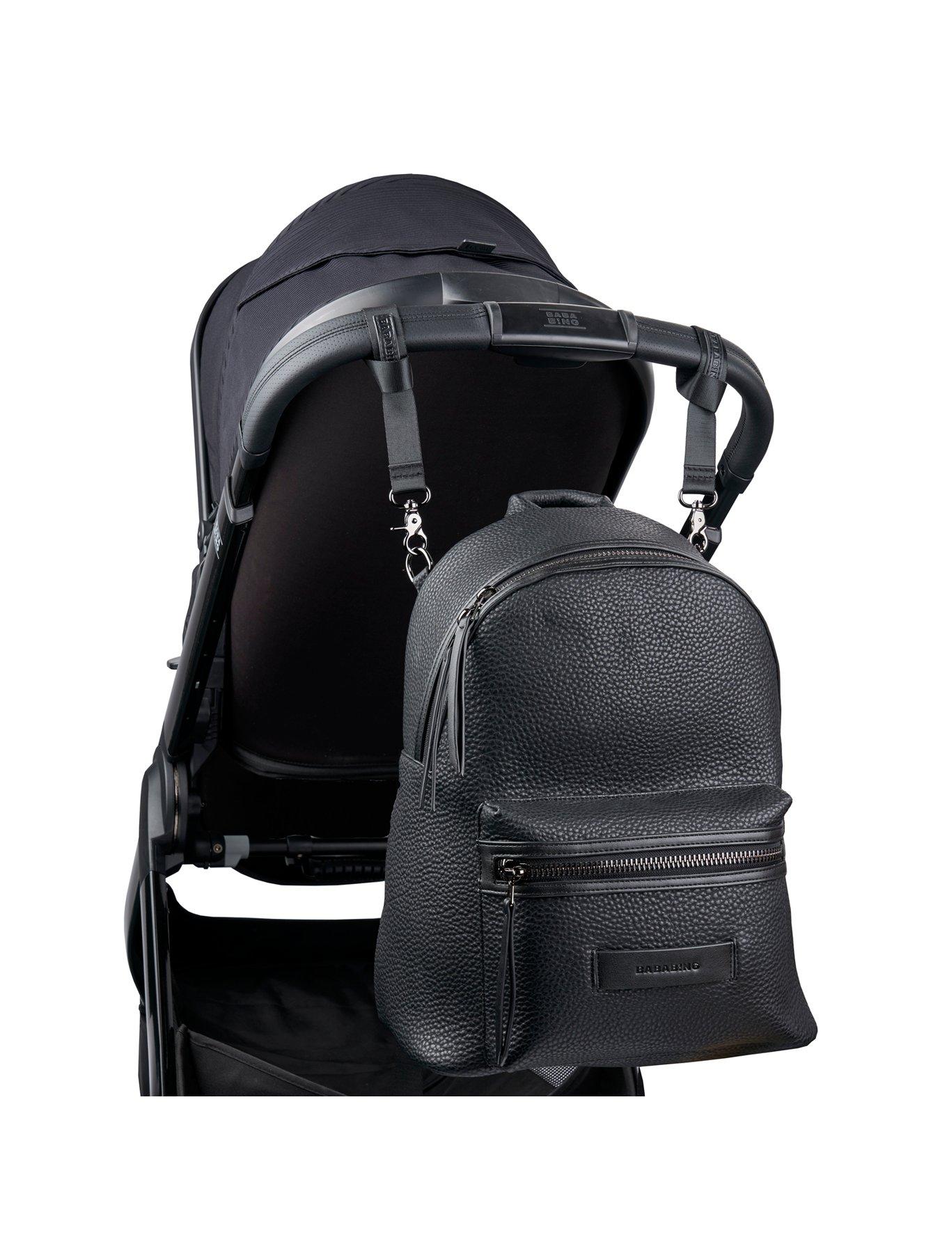  image of bababing-luca-tumbled-vegan-leather-backpack-black