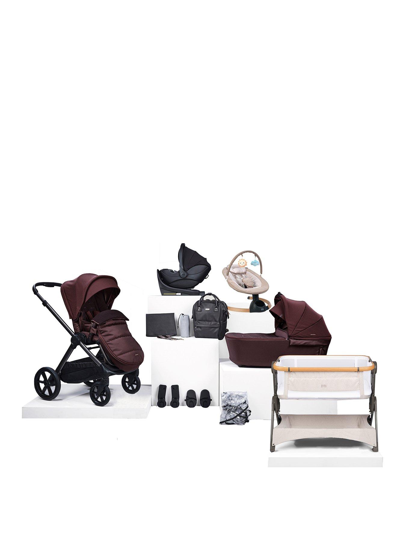 BabaBing! 16 Piece Raffi MKII Travel  &  Home Bundle with Spin Car Seat  &  Isofix Base - Heritage