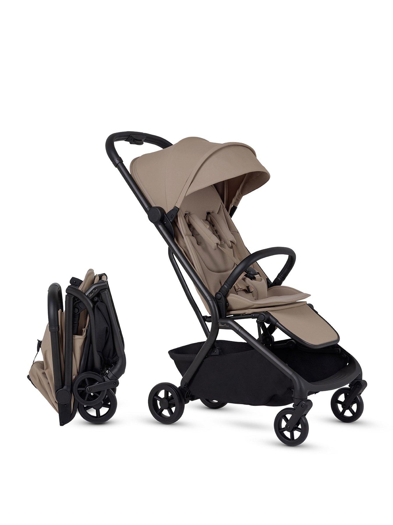  image of silver-cross-nia-compact-travel-stroller-champagne