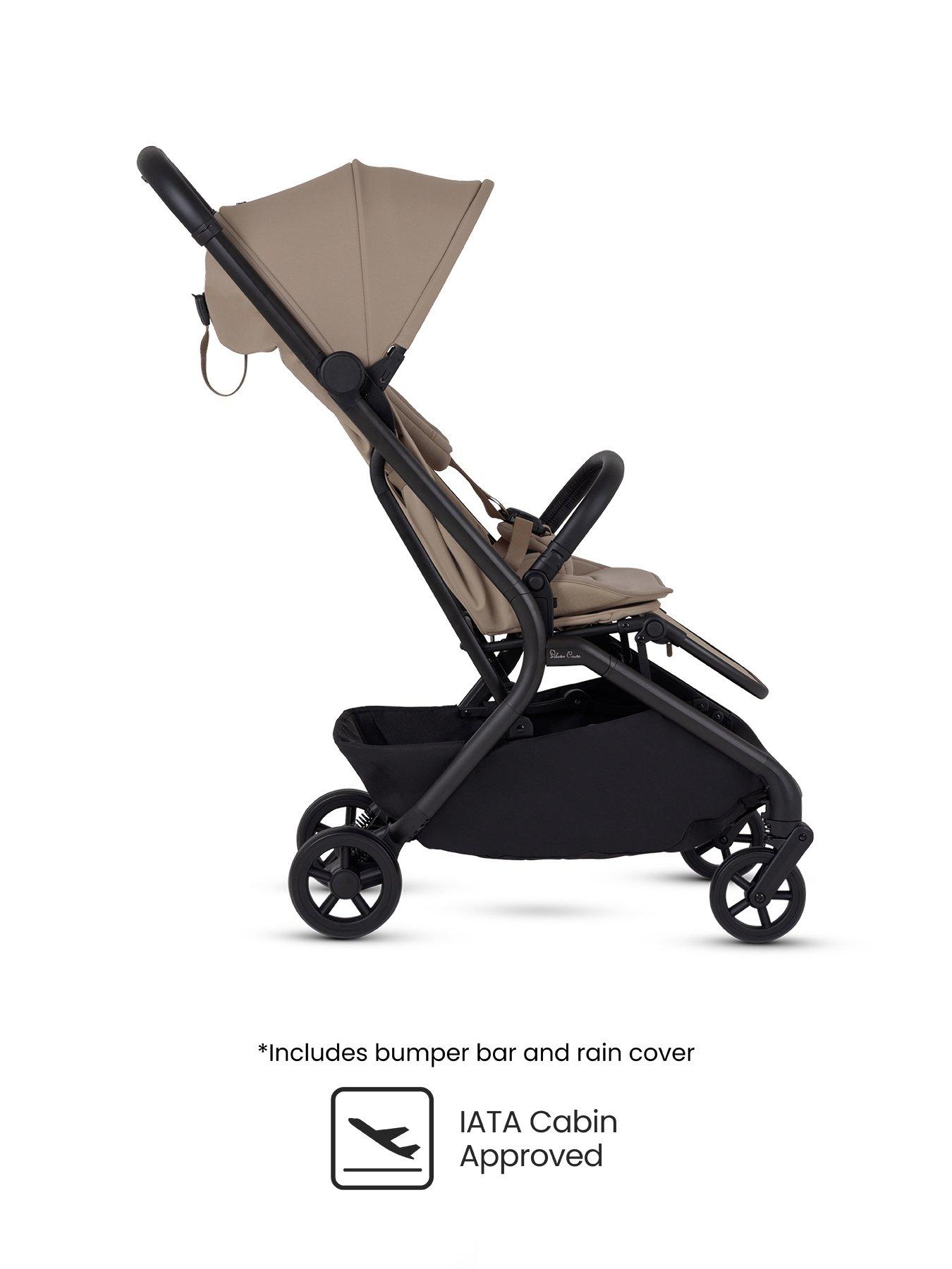  image of silver-cross-nia-compact-travel-stroller-champagne