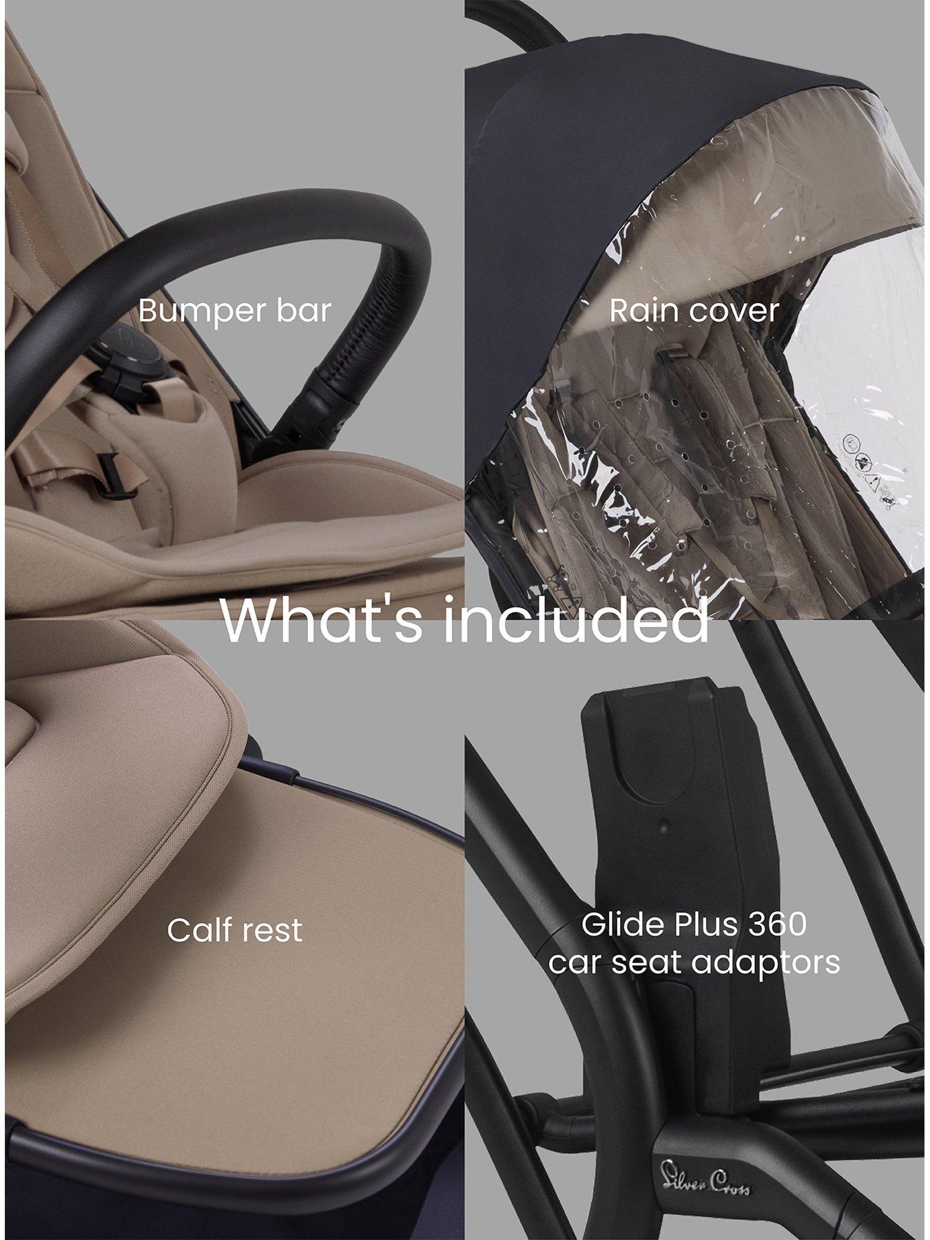 Image 3 of 8 of Silver Cross Nia Compact Travel Stroller - Champagne