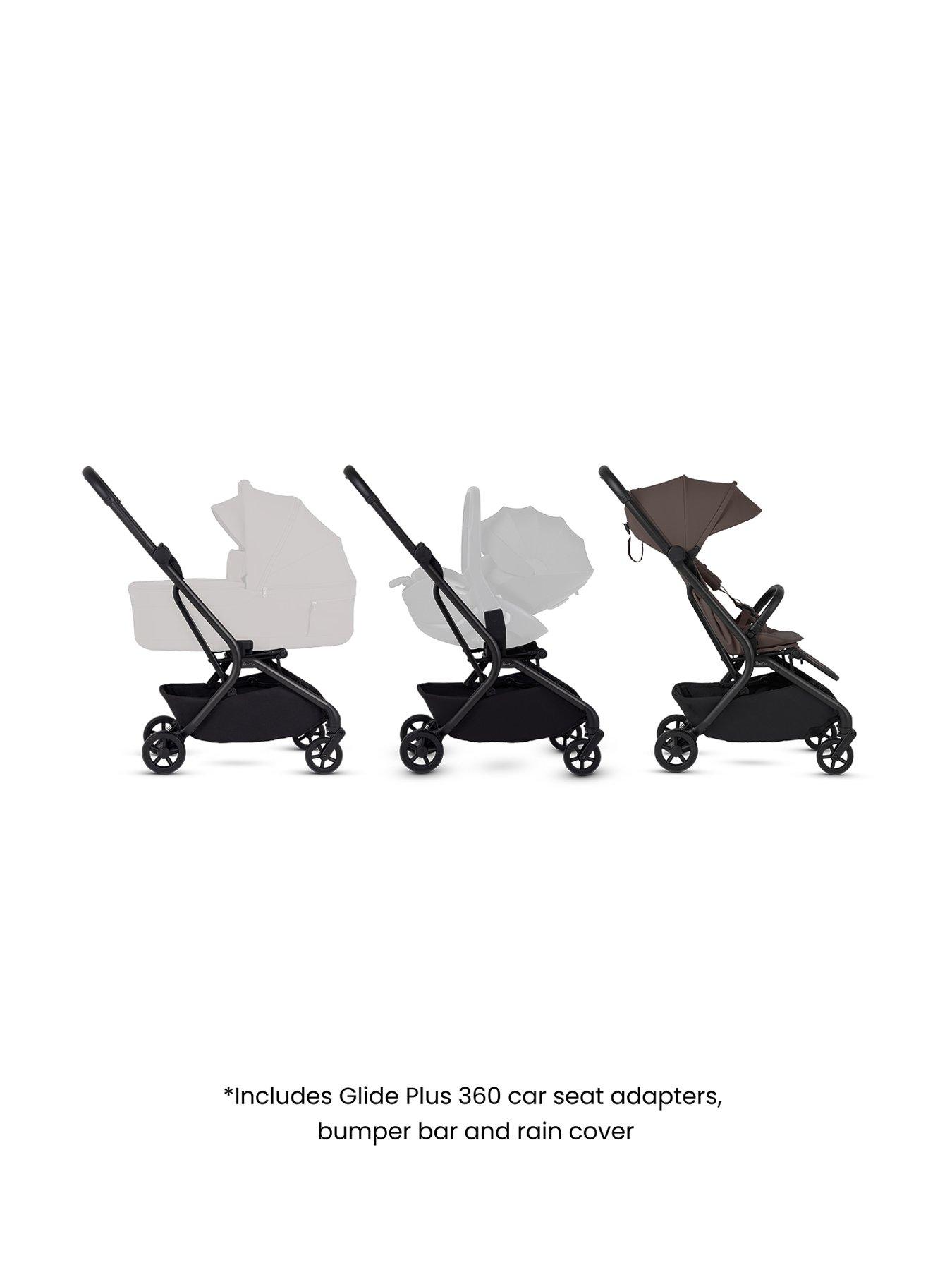  image of silver-cross-nia-compact-travel-stroller-chocolate