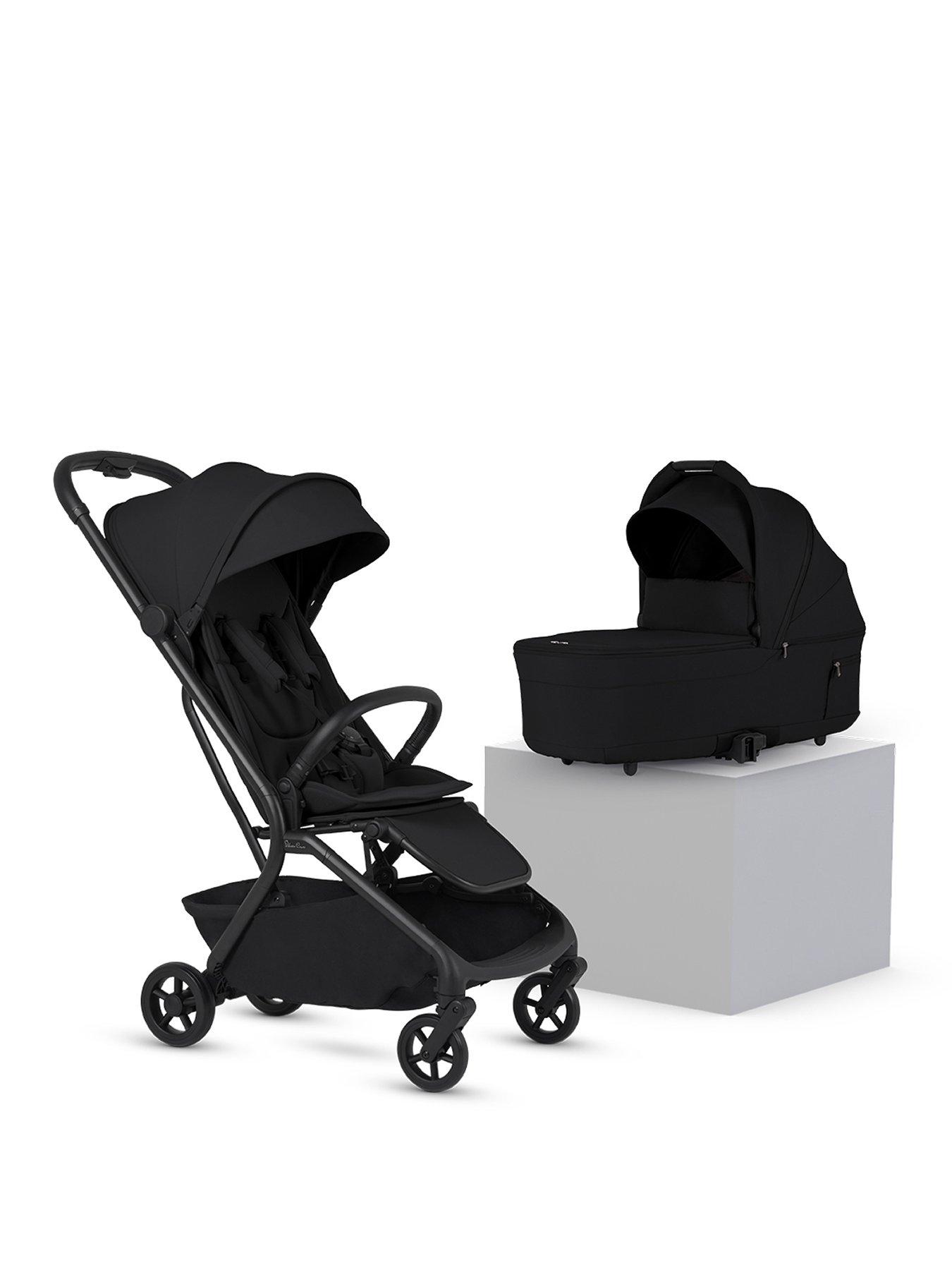 Silver Cross Nia Compact Travel Stroller with Carry cot - Onyx