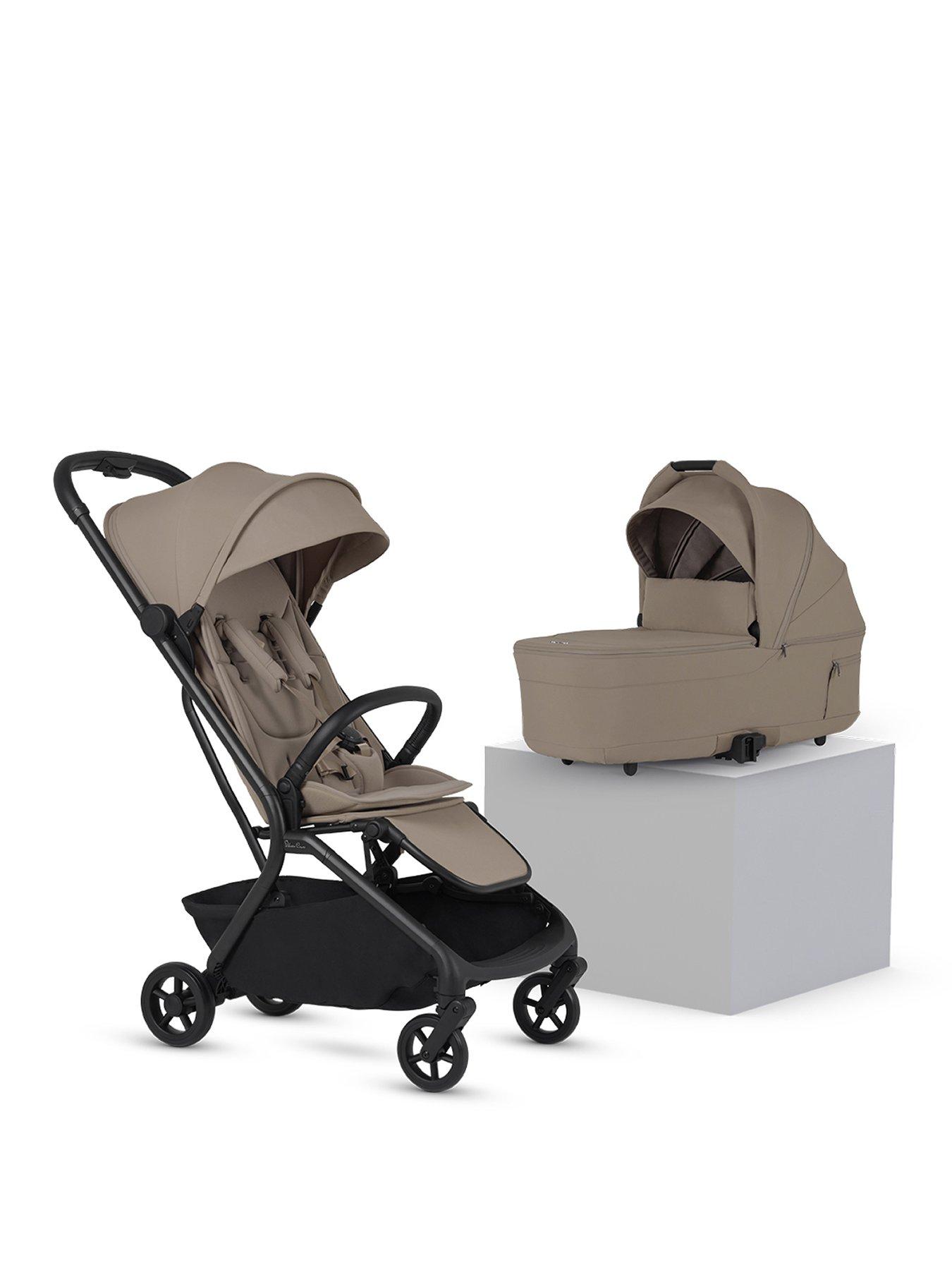 Silver Cross Nia Compact Travel Stroller with Carry cot - Champagne