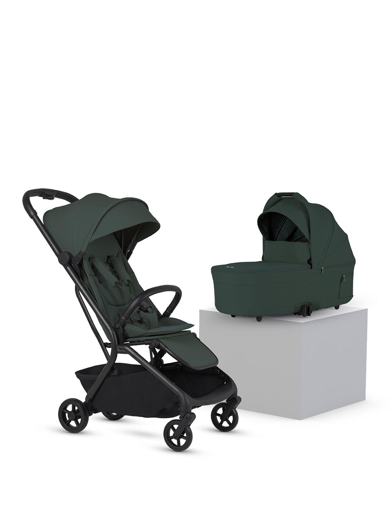 Silver Cross Nia Compact Travel Stroller with Carry cot - Conifer