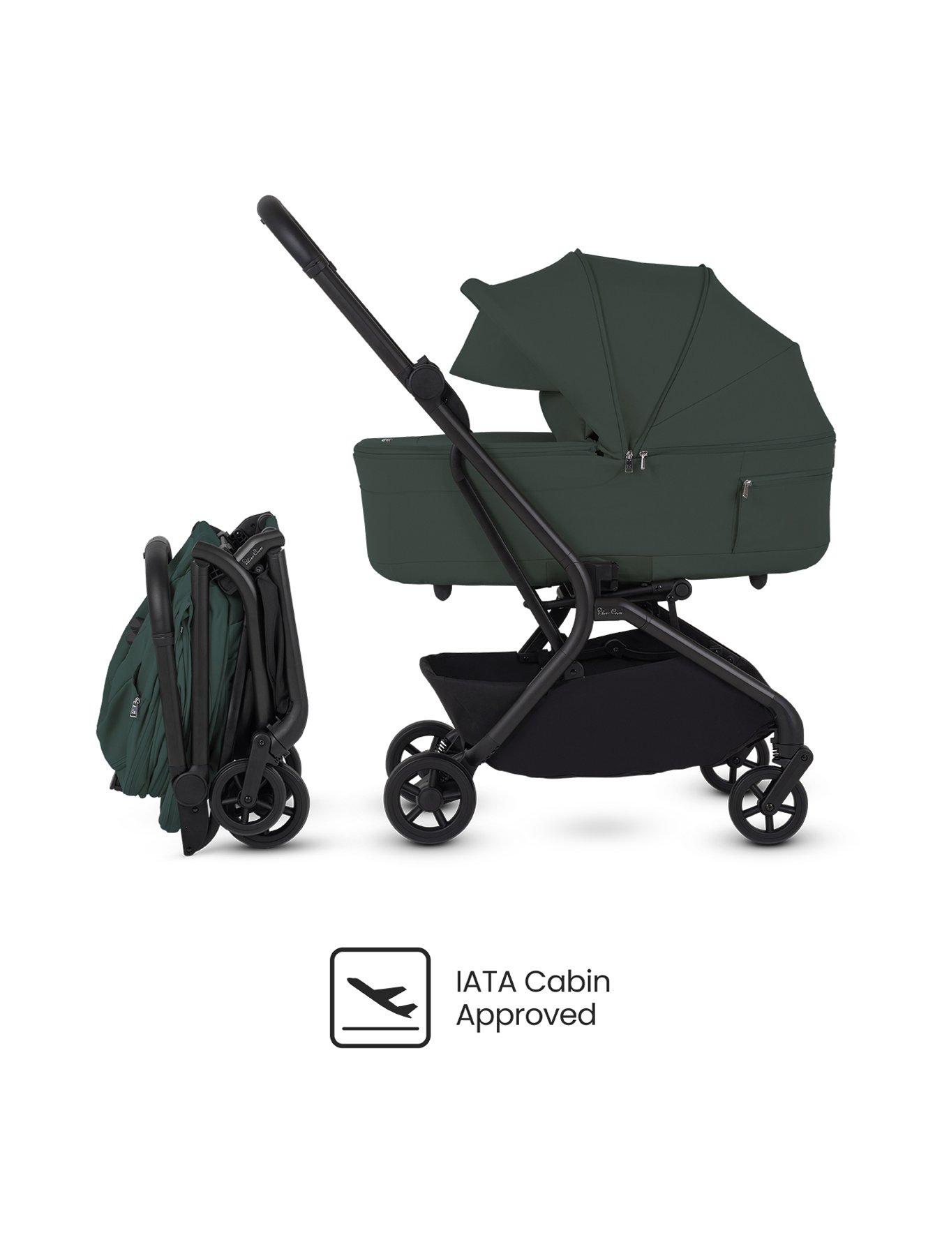 Image 2 of 8 of Silver Cross Nia Compact Travel Stroller with Carry cot - Conifer