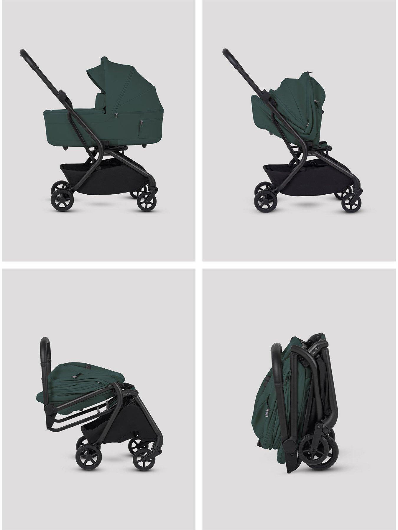 Image 3 of 8 of Silver Cross Nia Compact Travel Stroller with Carry cot - Conifer