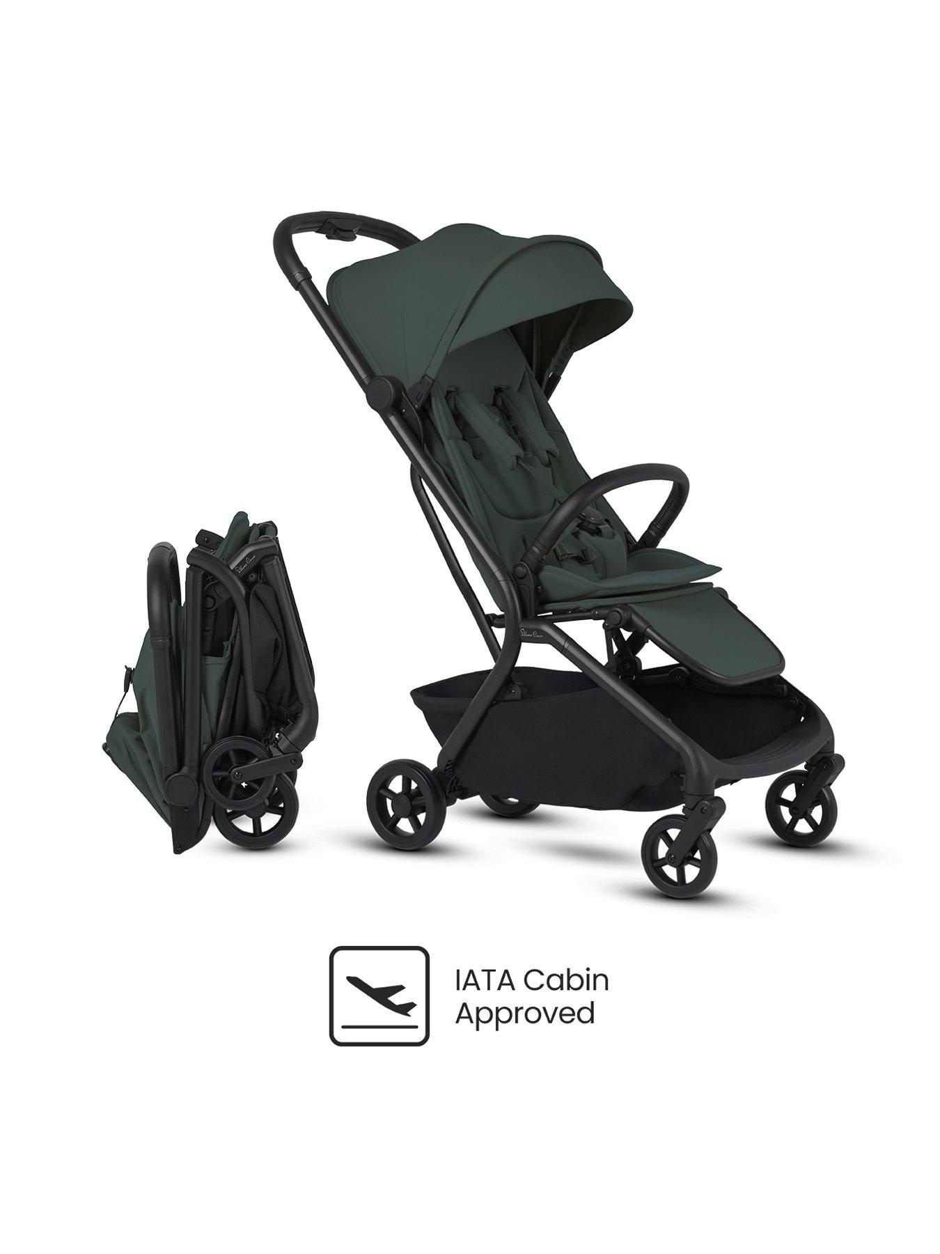 Image 4 of 8 of Silver Cross Nia Compact Travel Stroller with Carry cot - Conifer