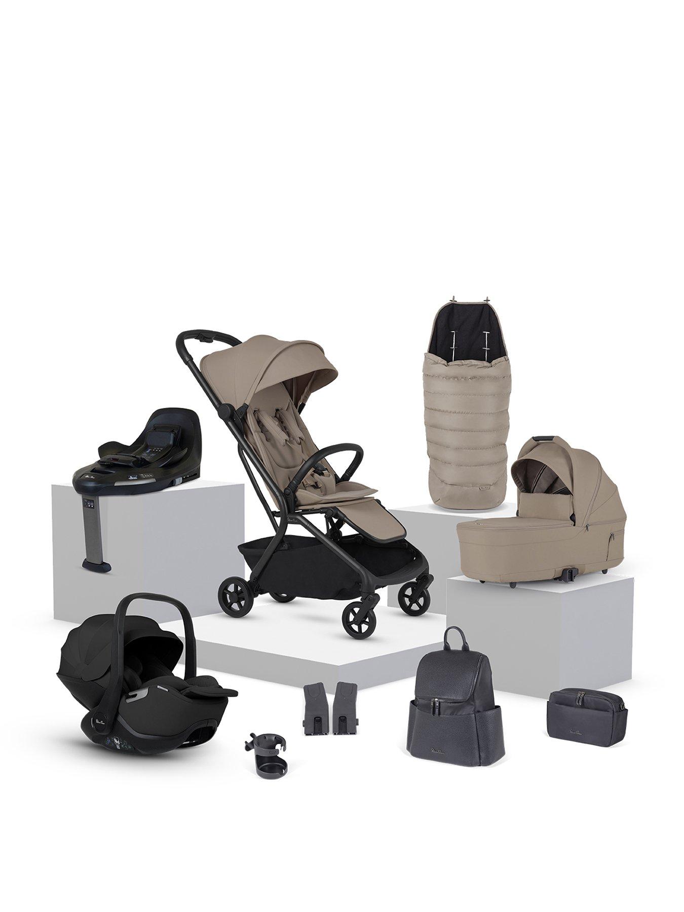 Image 1 of 8 of Silver Cross Nia Compact Travel System with Accessories - Champagne