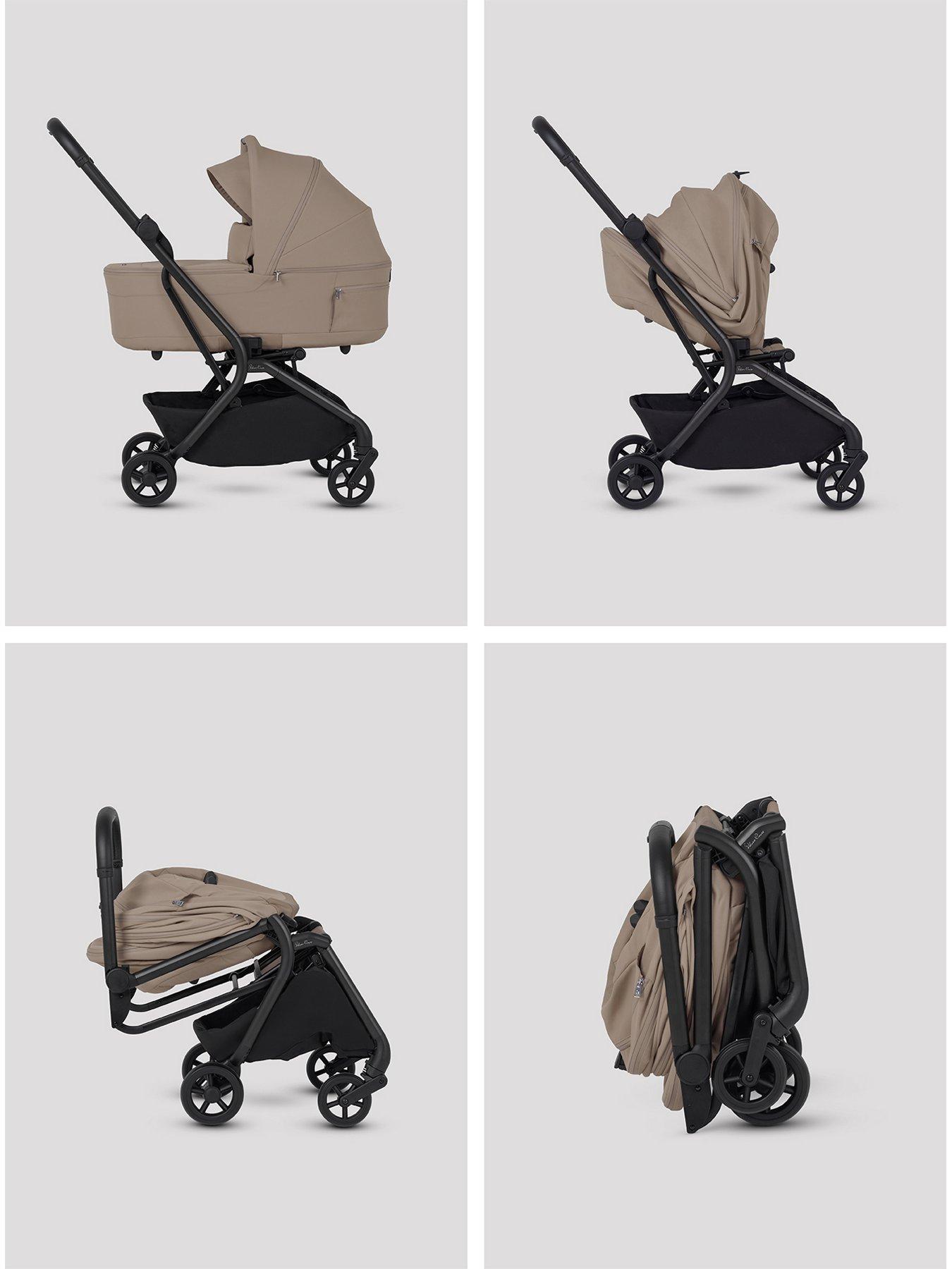  image of silver-cross-nia-compact-travel-system-with-accessories-champagne