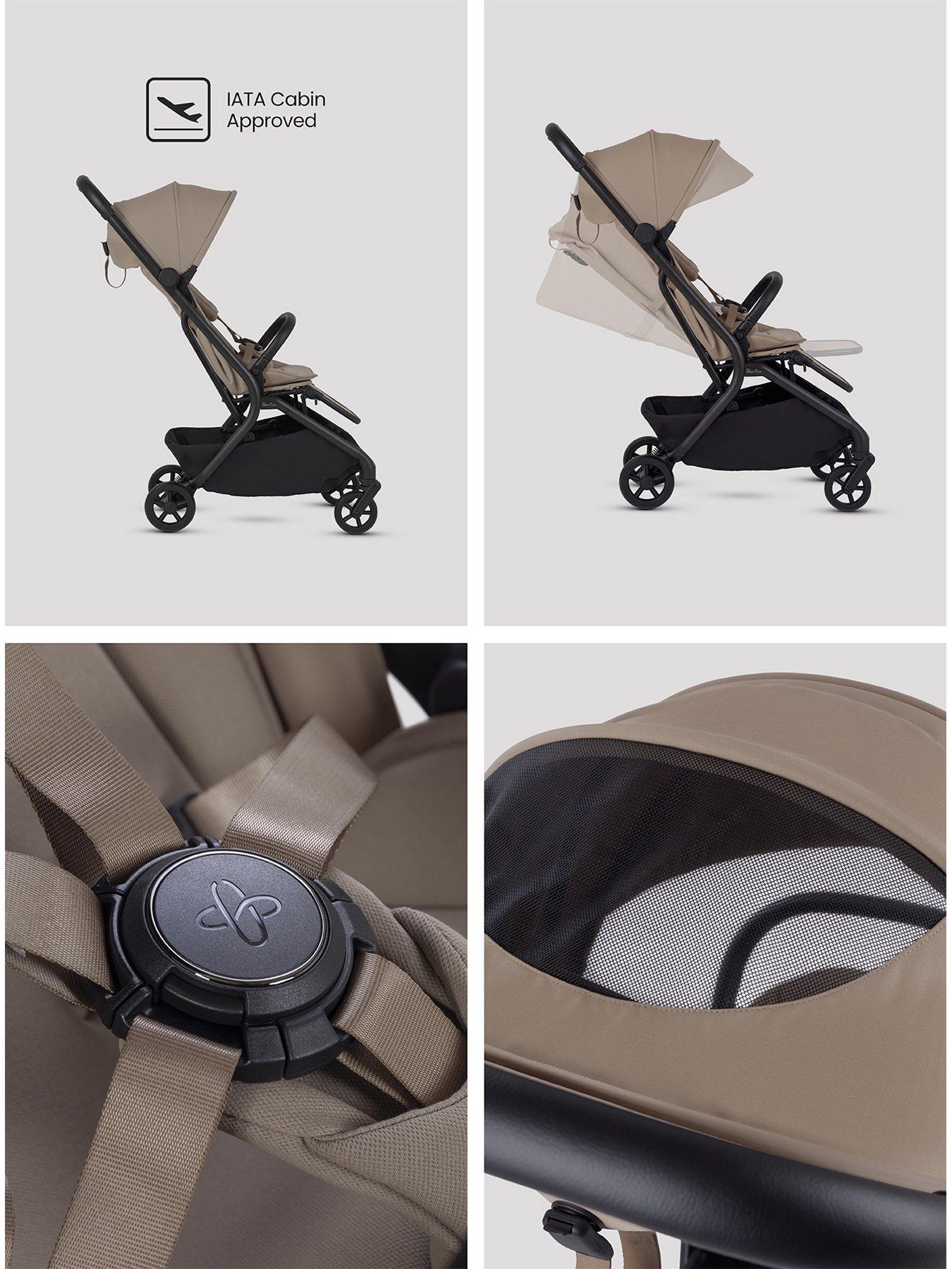  image of silver-cross-nia-compact-travel-system-with-accessories-champagne