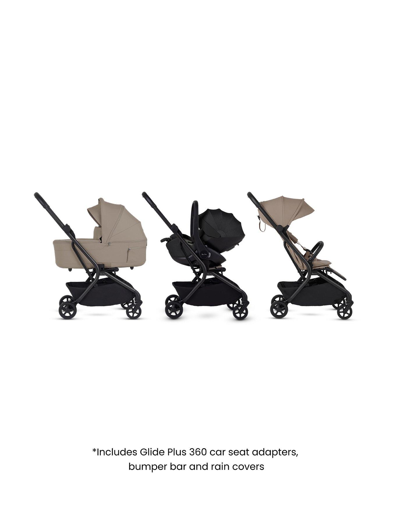 Image 7 of 8 of Silver Cross Nia Compact Travel System with Accessories - Champagne