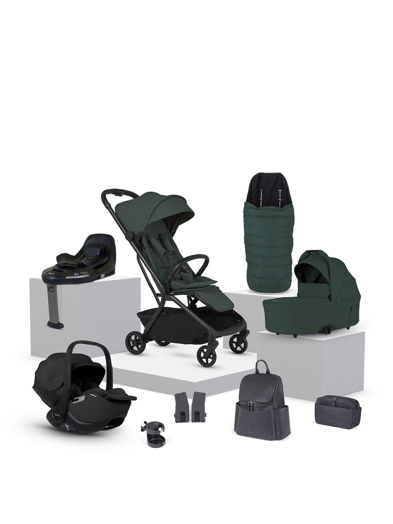 Image 1 of 8 of Silver Cross Nia Compact Travel System with Accessories - Conifer