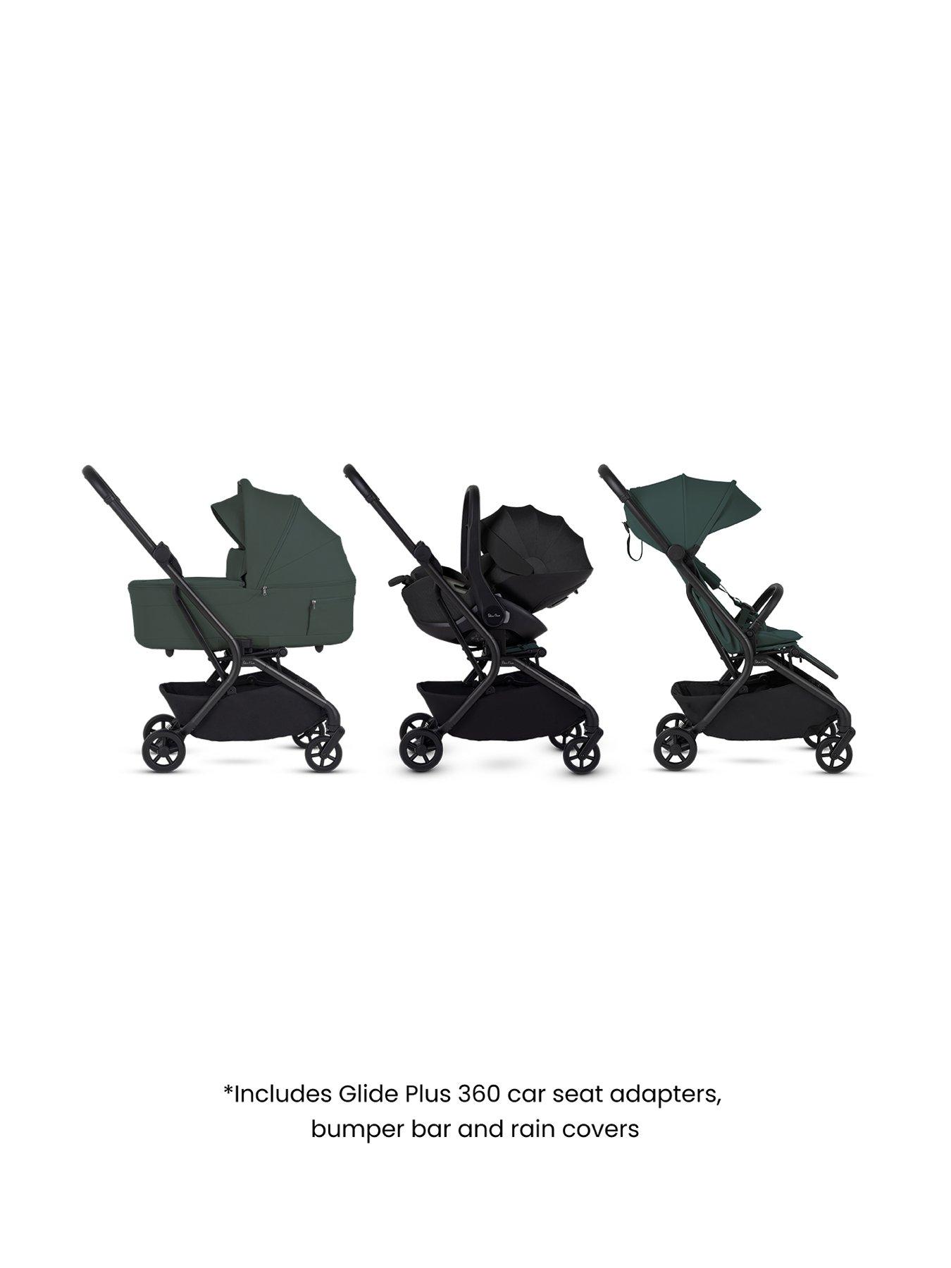 Image 7 of 8 of Silver Cross Nia Compact Travel System with Accessories - Conifer