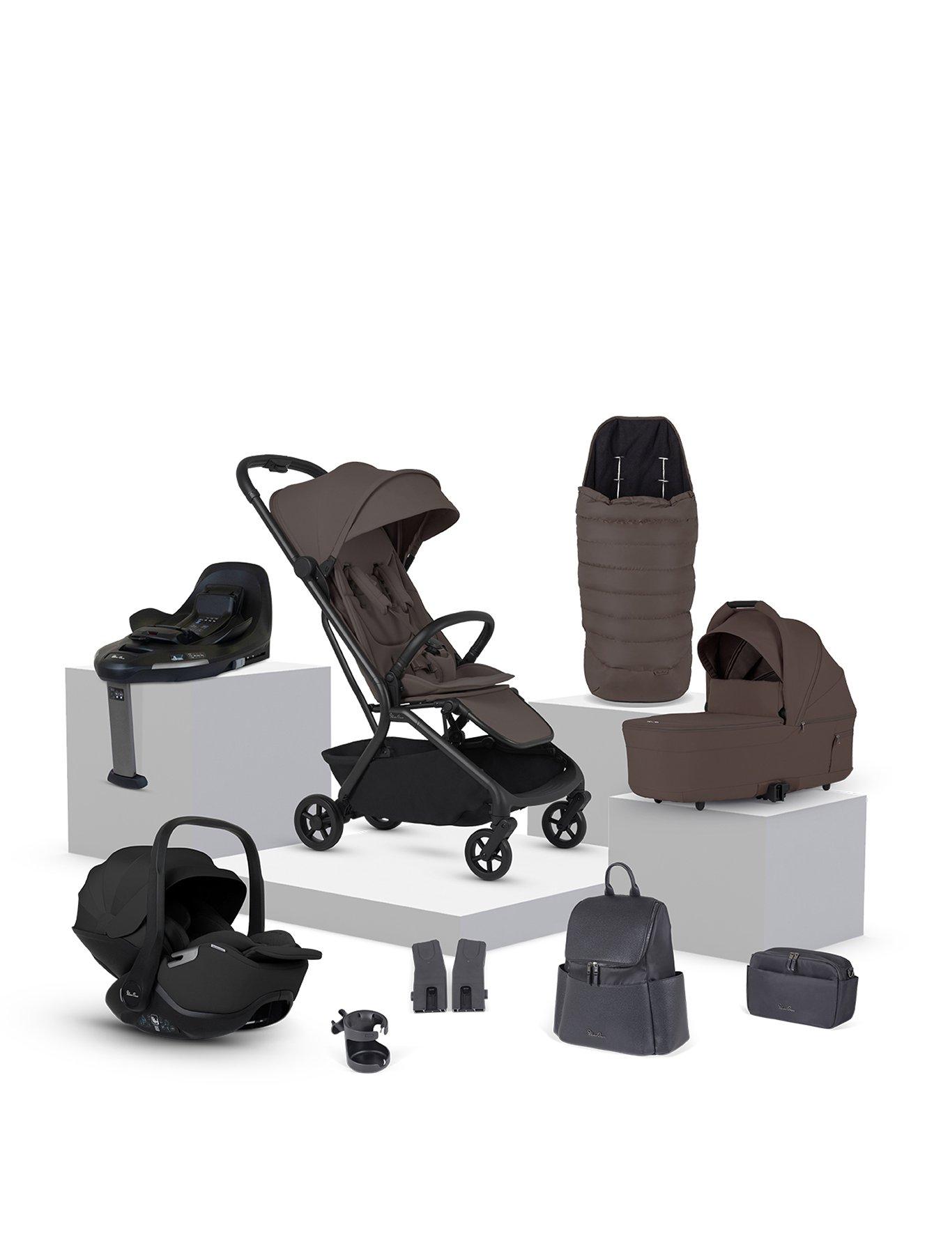 Silver Cross Nia Compact Travel System with Accessories  - Chocloate