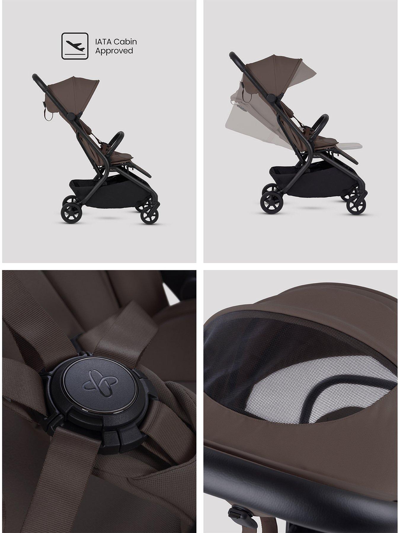  image of silver-cross-nia-compact-travel-system-with-accessories-chocloate