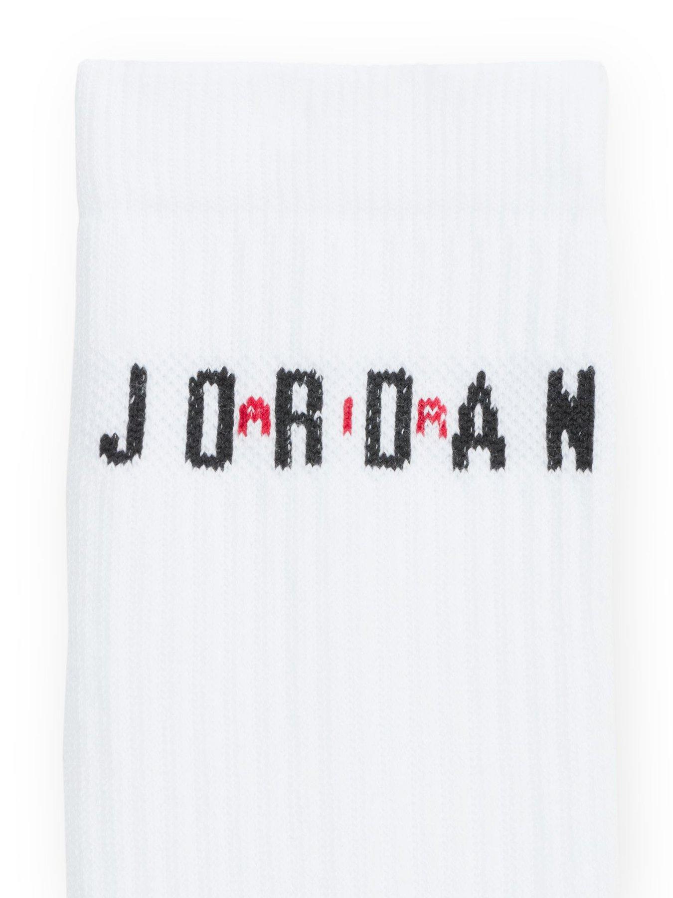 Image 4 of 4 of Jordan Nike Unisex Everyday Crew Socks 6 Pack - White