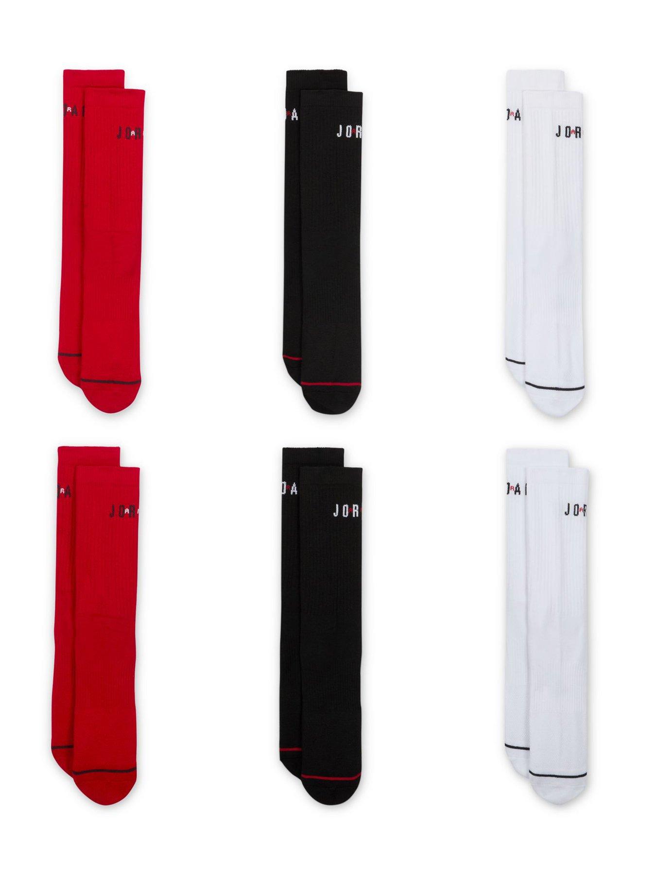  image of jordan-nike-unisex-everyday-crew-socks-6-pack-multi