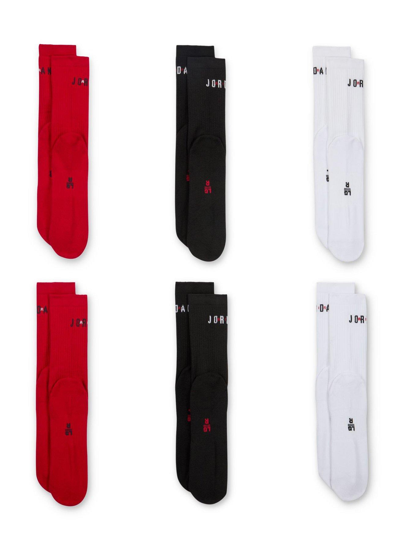  image of jordan-nike-unisex-everyday-crew-socks-6-pack-multi