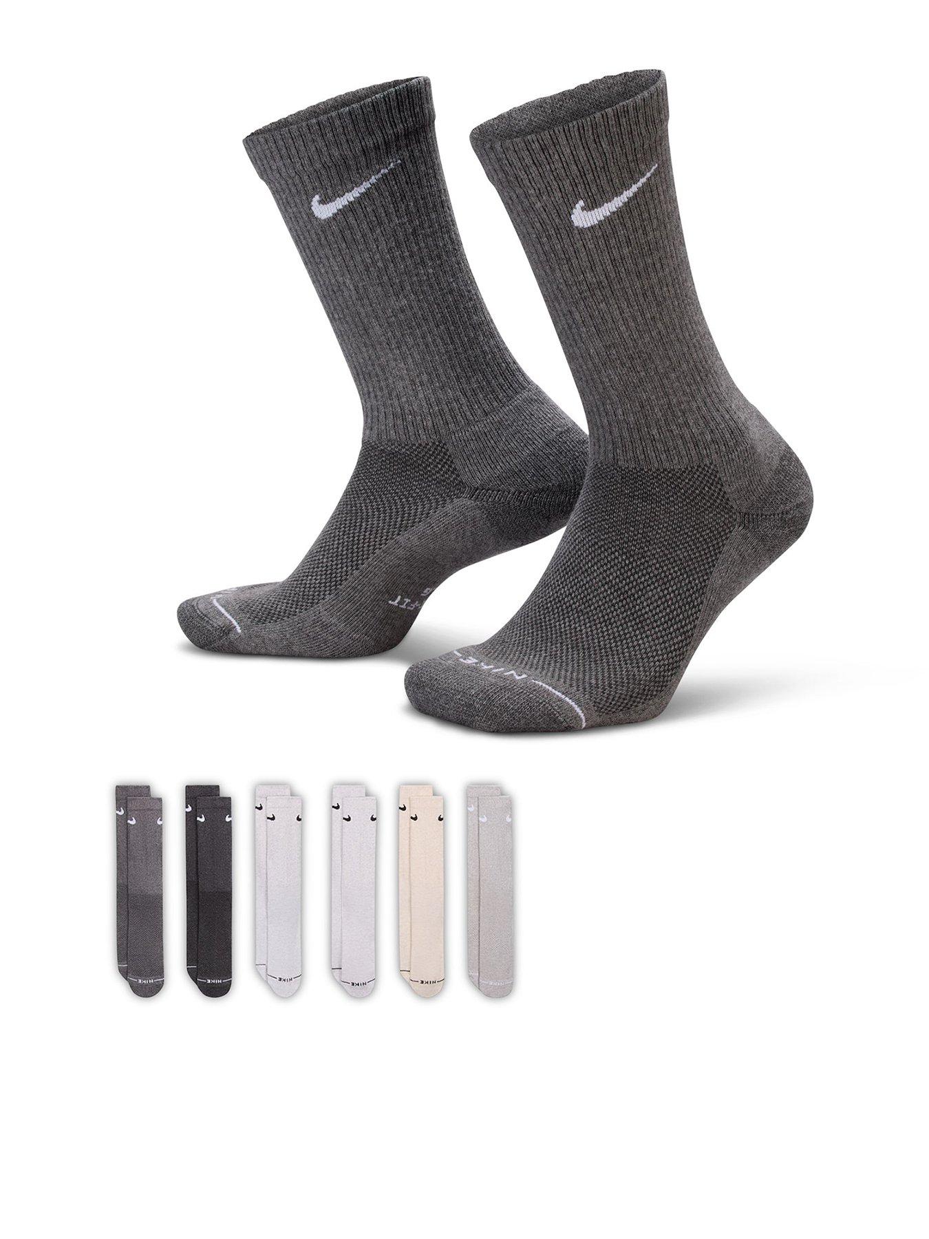 Image 1 of 4 of Nike Unisex Everyday Elevated Crew Socks 6 Pack - Multi