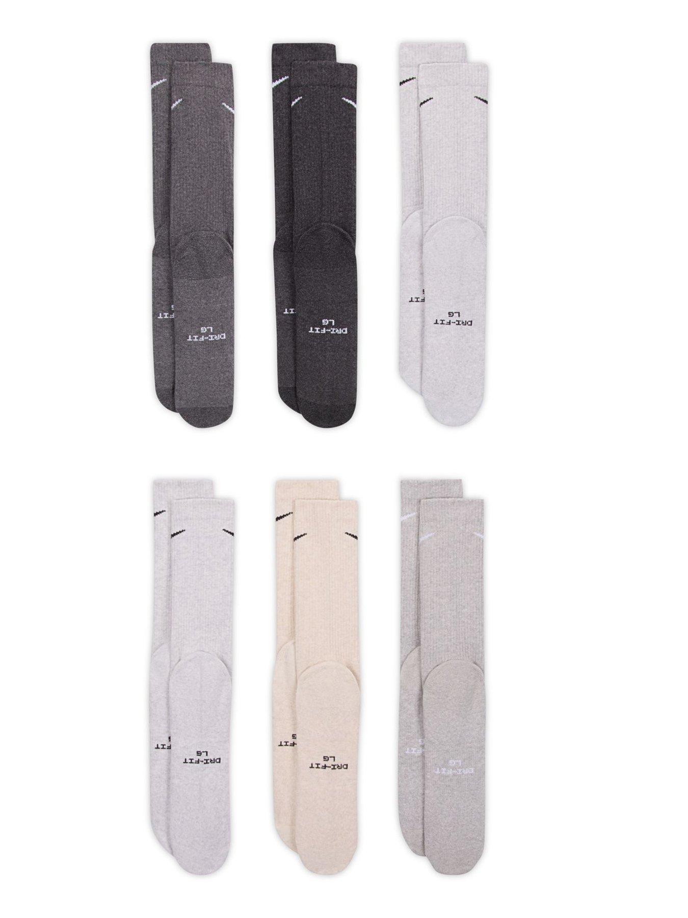 Image 3 of 4 of Nike Unisex Everyday Elevated Crew Socks 6 Pack - Multi