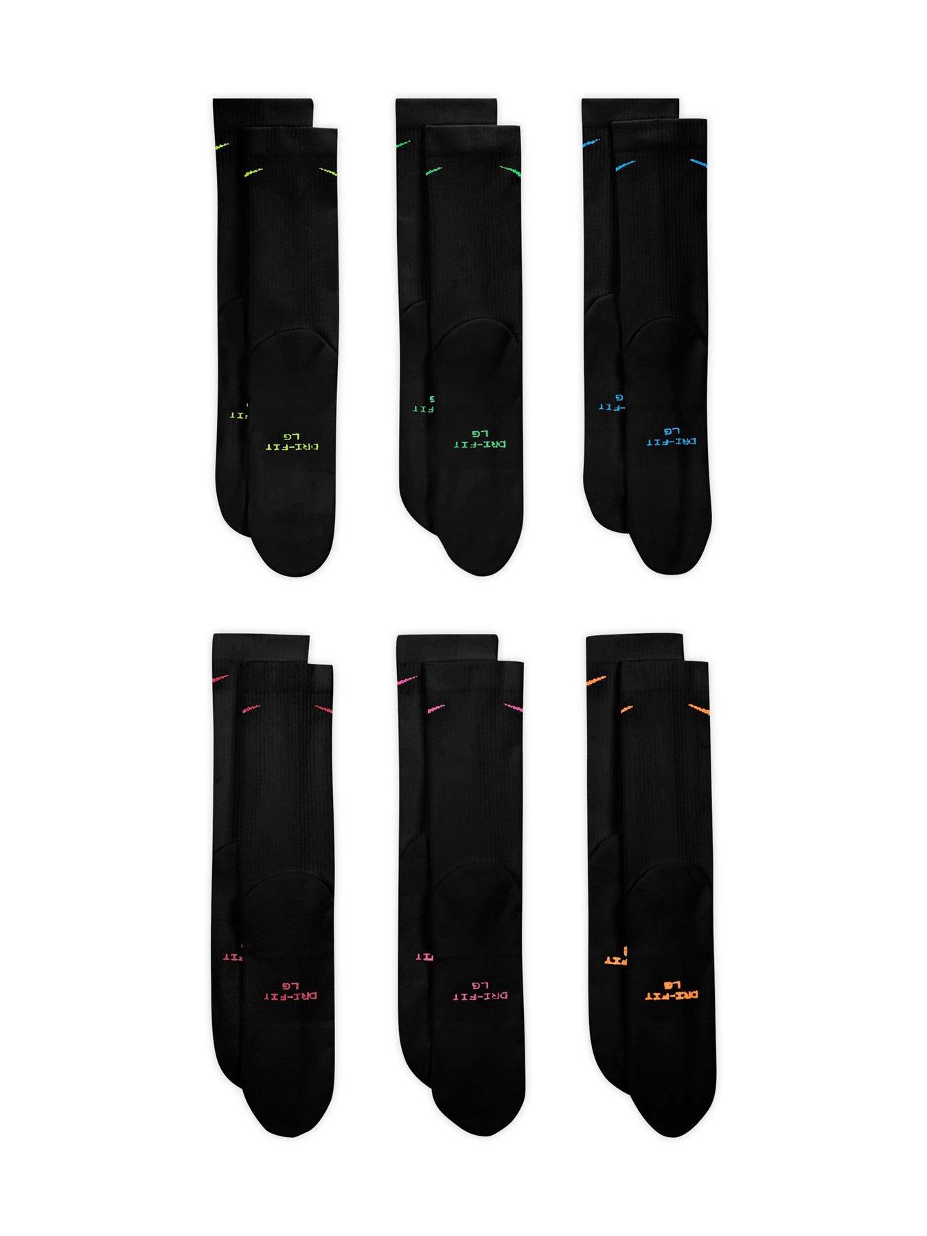  image of nike-unisex-everyday-elevated-crew-socks-6-pack-multi
