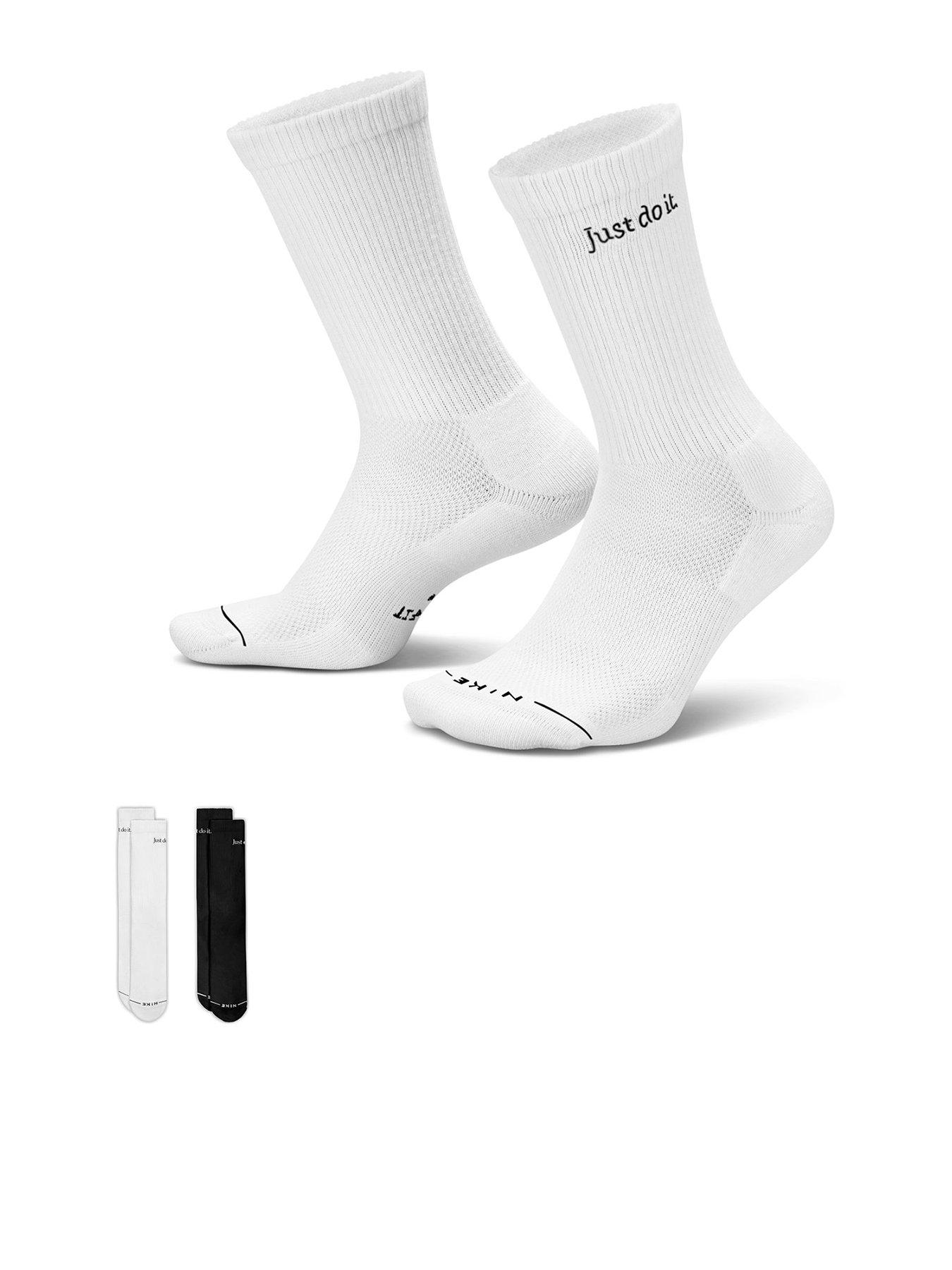 Nike Unisex Everyday Elevated Just Do It Crew Socks 2 Pack - Multi