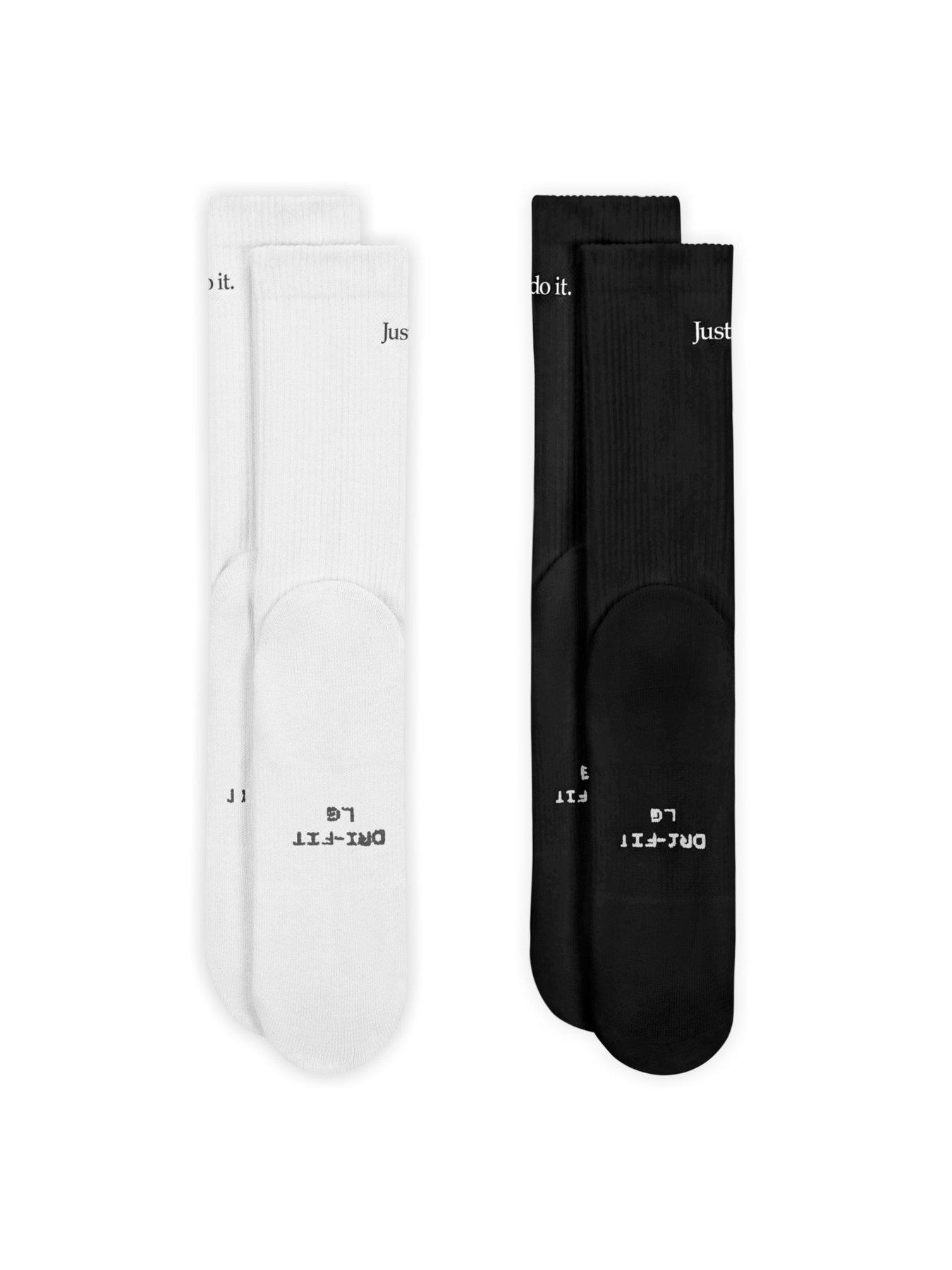  image of nike-unisex-everyday-elevated-just-do-it-crew-socks-2-pack-multi