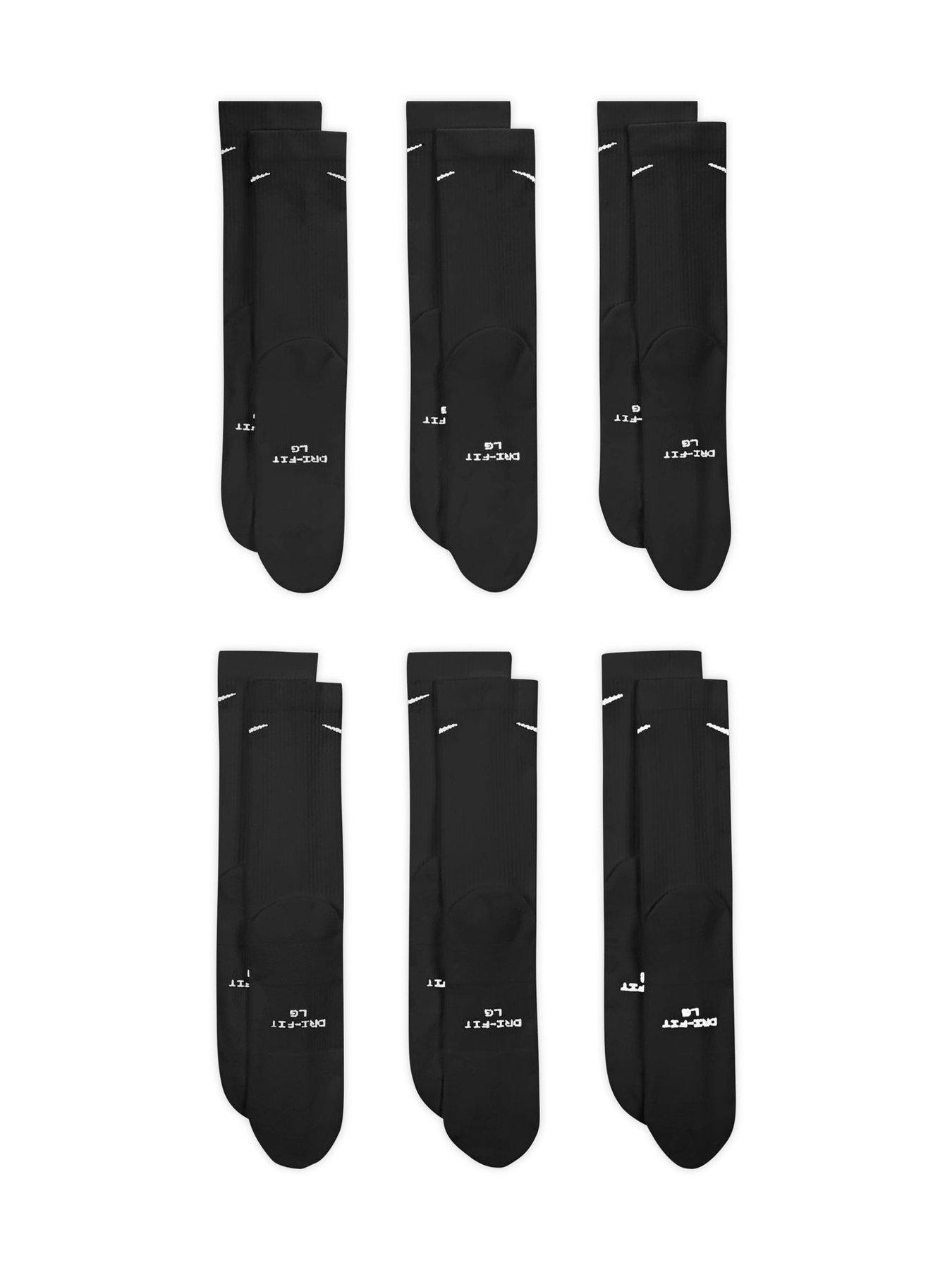 Image 3 of 4 of Nike Unisex Everyday Elevated Crew Socks 6 Pack - Black