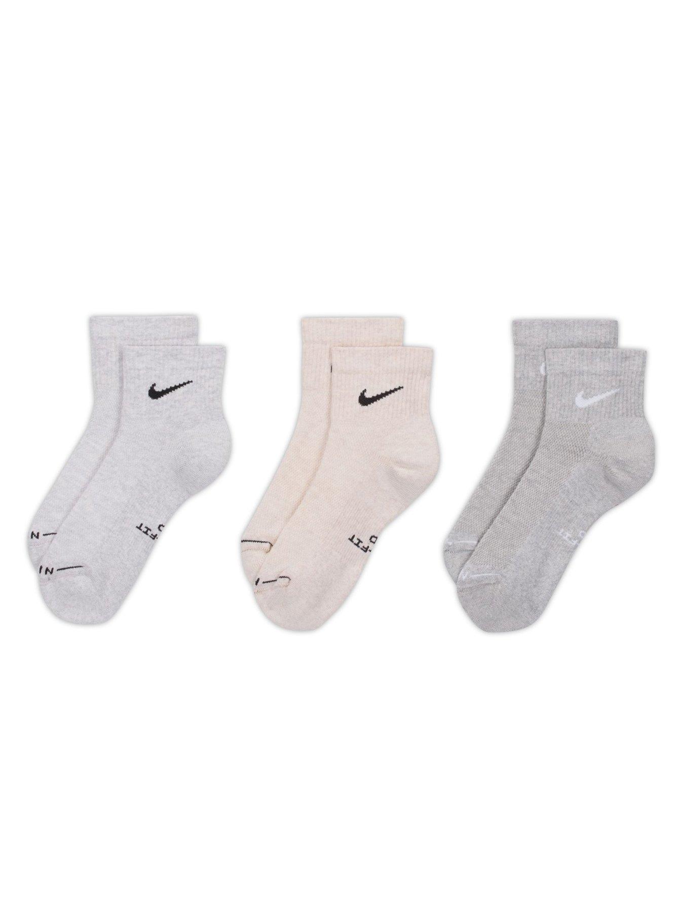 Image 3 of 4 of Nike Unisex Everyday Elevated Ankle Socks 3 Pack - Multi