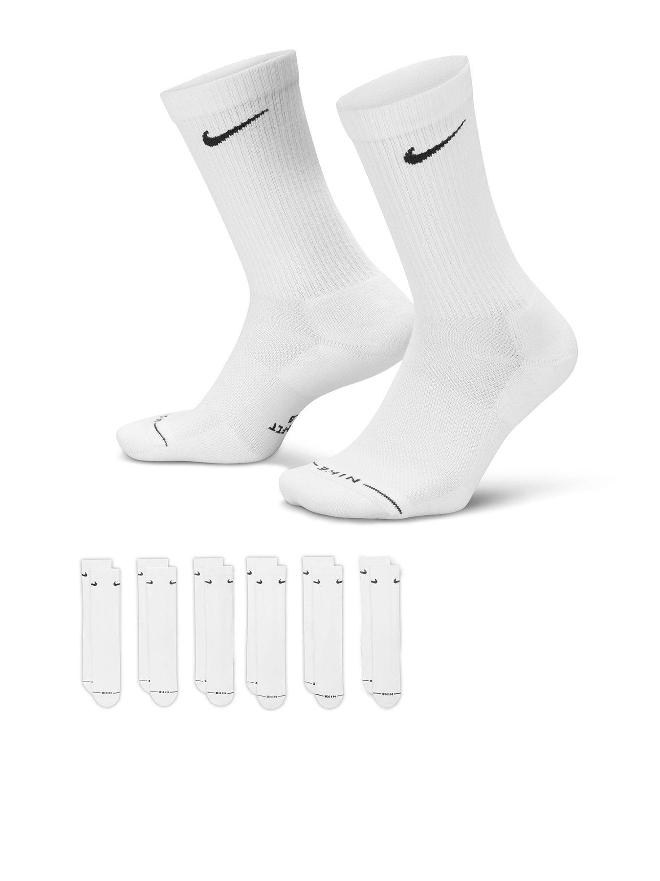  image of nike-unisex-everyday-elevated-crew-socks-6-pack-white