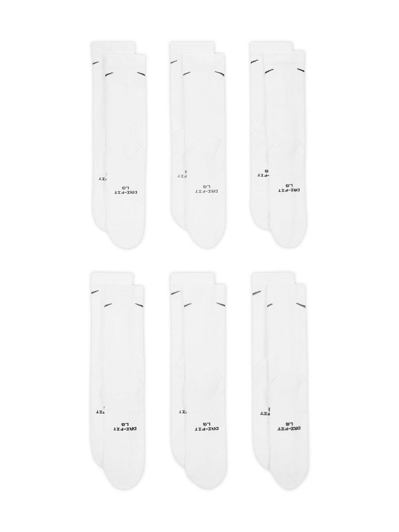  image of nike-unisex-everyday-elevated-crew-socks-6-pack-white