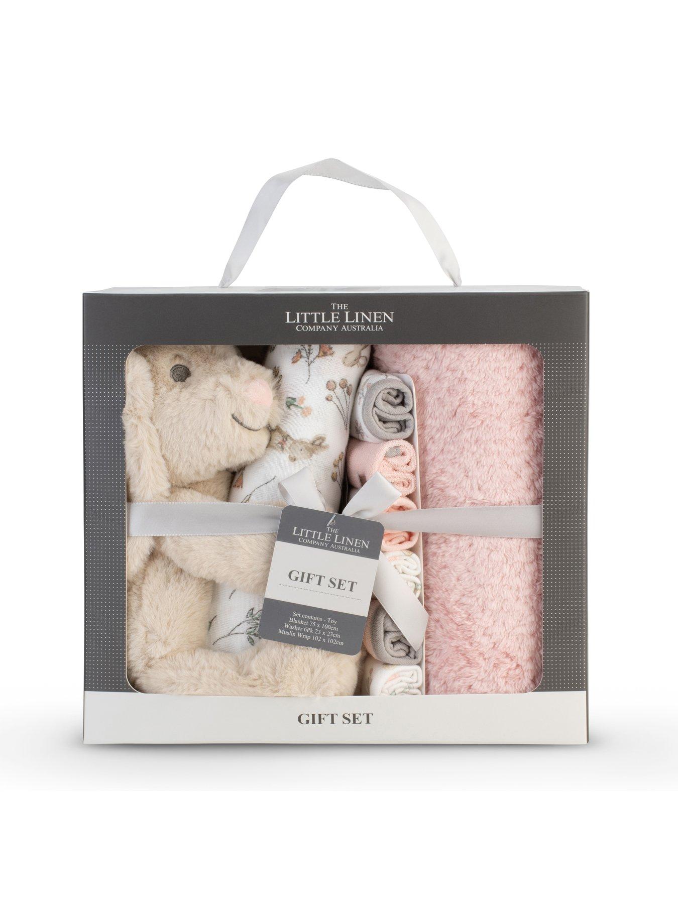 Image 3 of 6 of aden + anais Little Linen Gift Set - Harvest Bunny