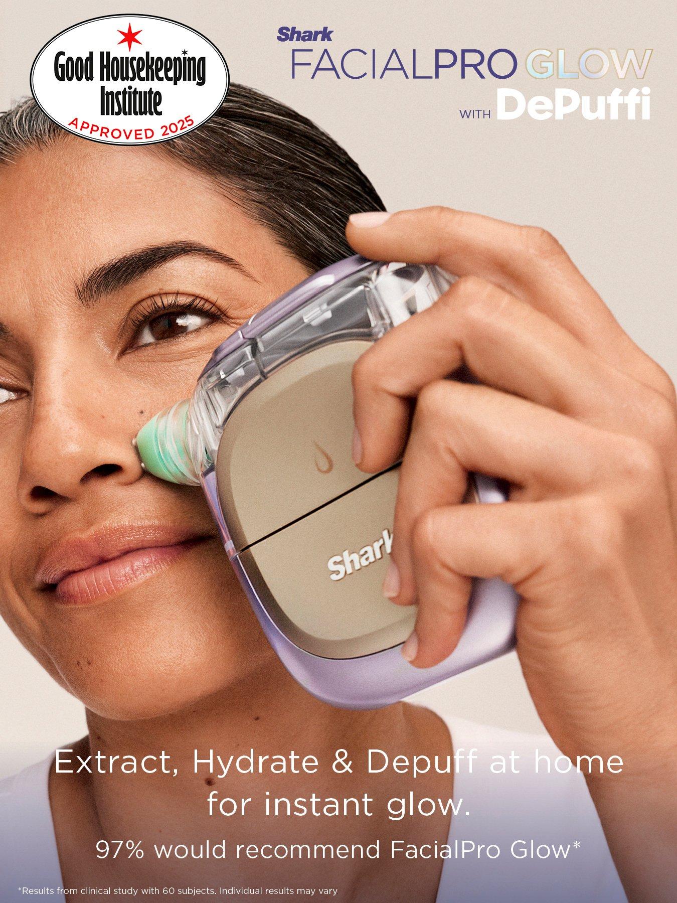 Image 2 of 8 of Shark FacialPro Glow + Depuffi at home facial - Warm Black