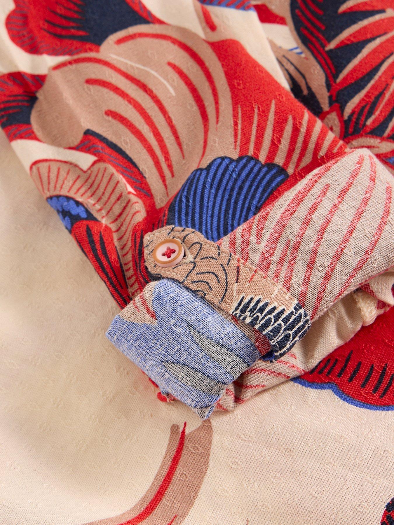  image of white-stuff-sophie-printed-shirt-cream