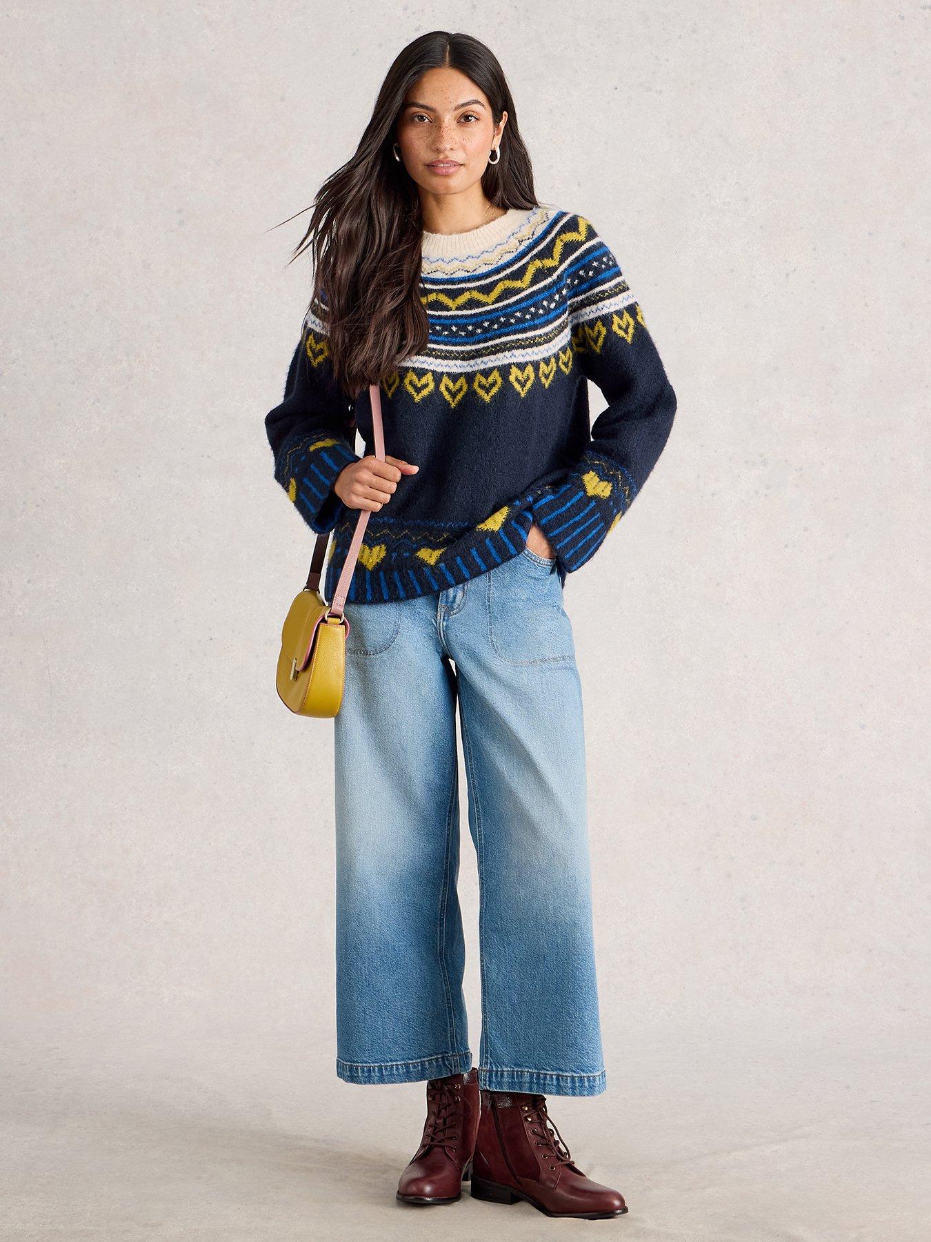  image of white-stuff-harriet-fairisle-jumper-blue