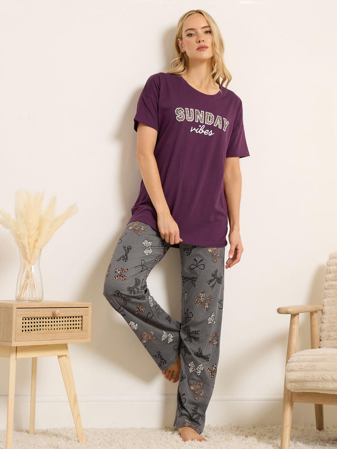 Long Tall Sally Sunday Vibes Pyjama Set - Red