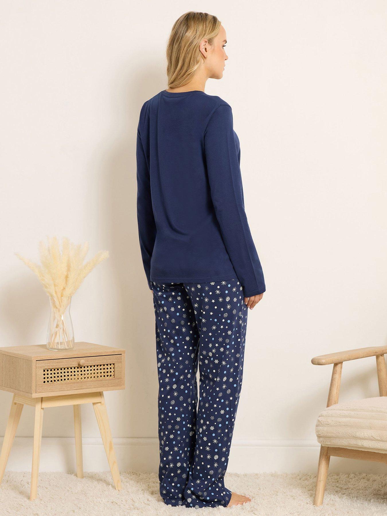  image of long-tall-sally-cosy-nights-pyjama-set-blue
