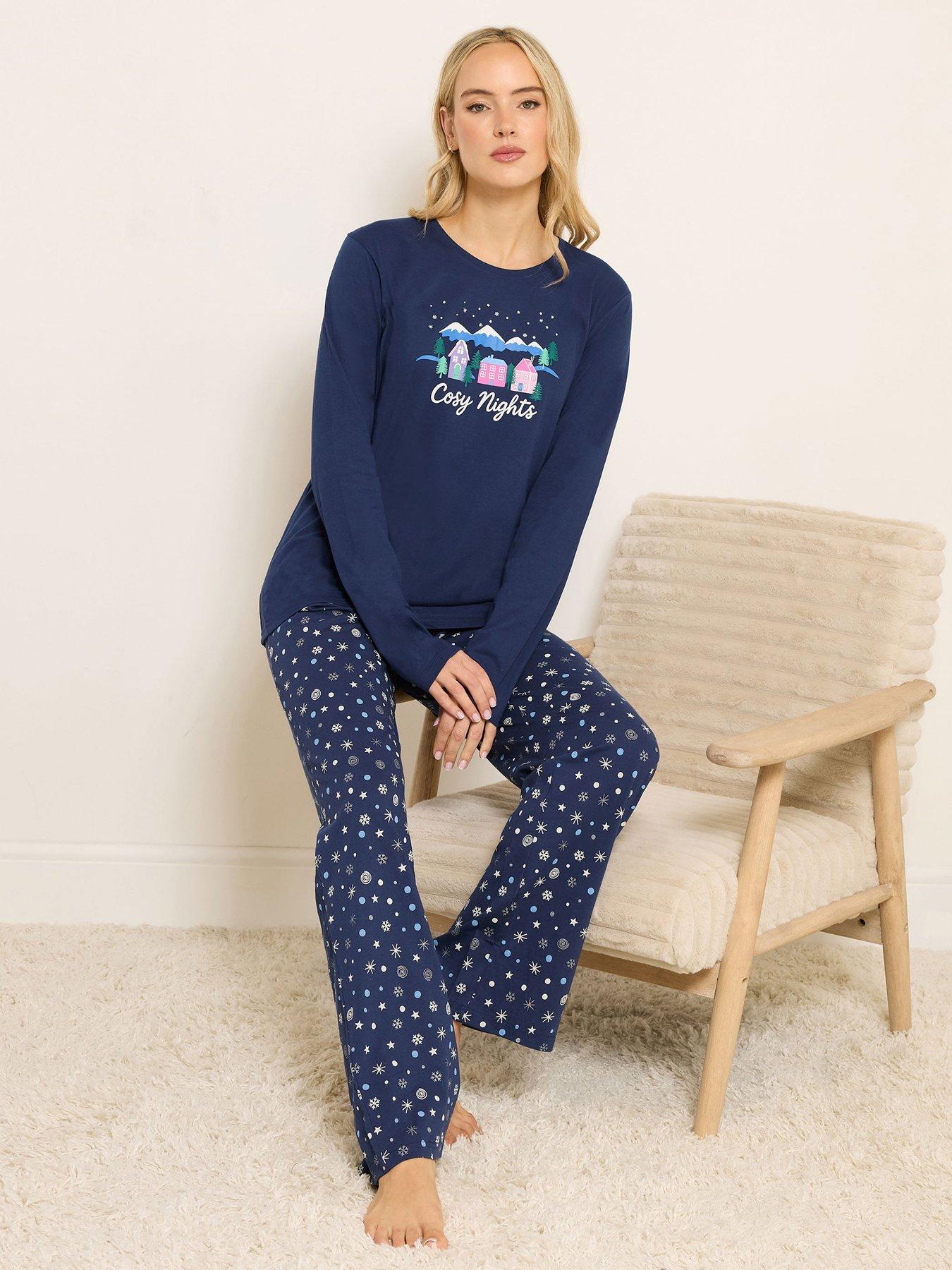  image of long-tall-sally-cosy-nights-pyjama-set-blue